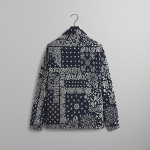 Kith Flocked Deconstructed Bandana Coaches Jacket - Nocturnal