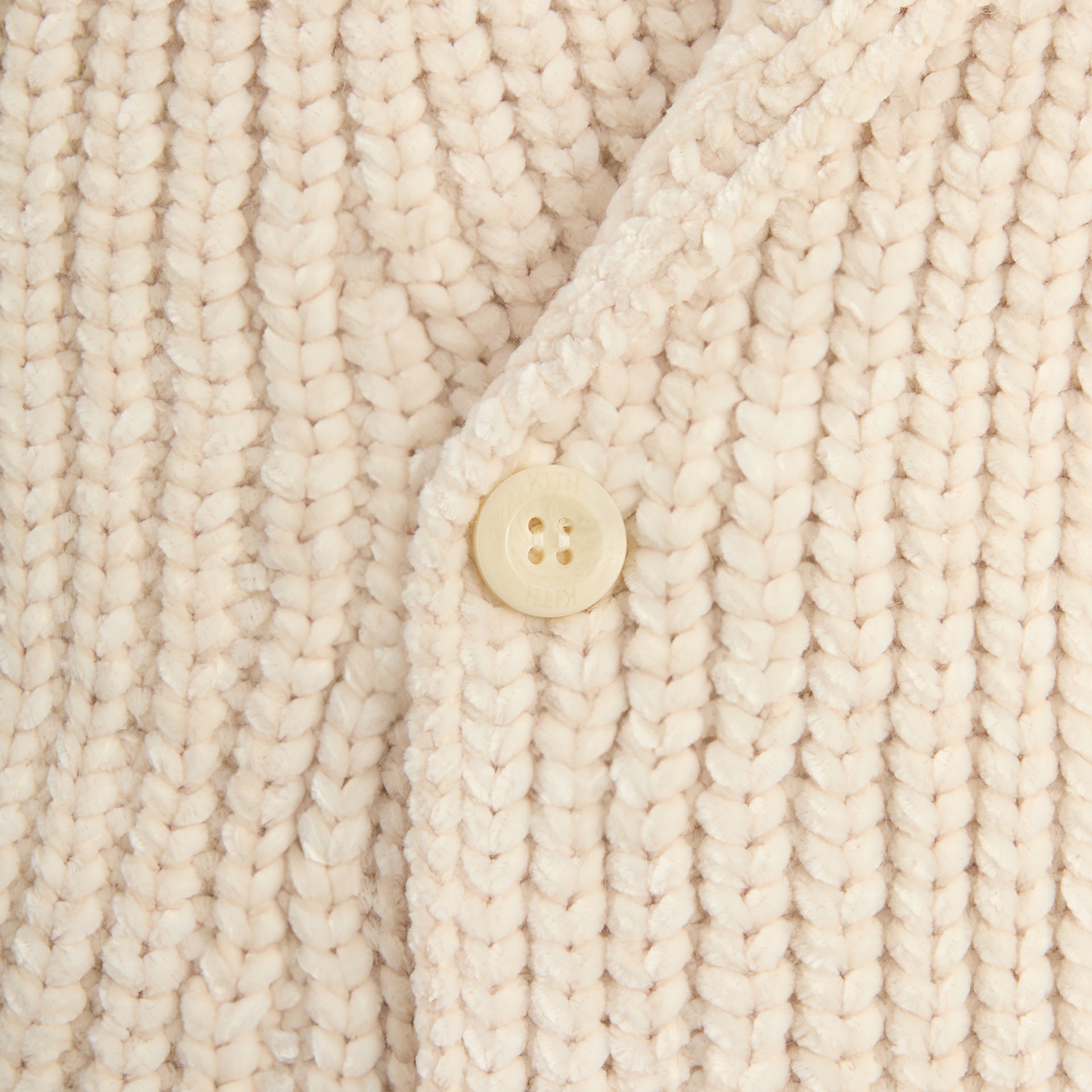 Kith Chenille Becker Cardigan - Sandrift