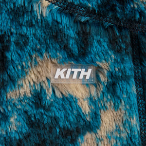 Kith Ice Dye Harper Vintage Sherpa Full Zip Jacket - Indigo