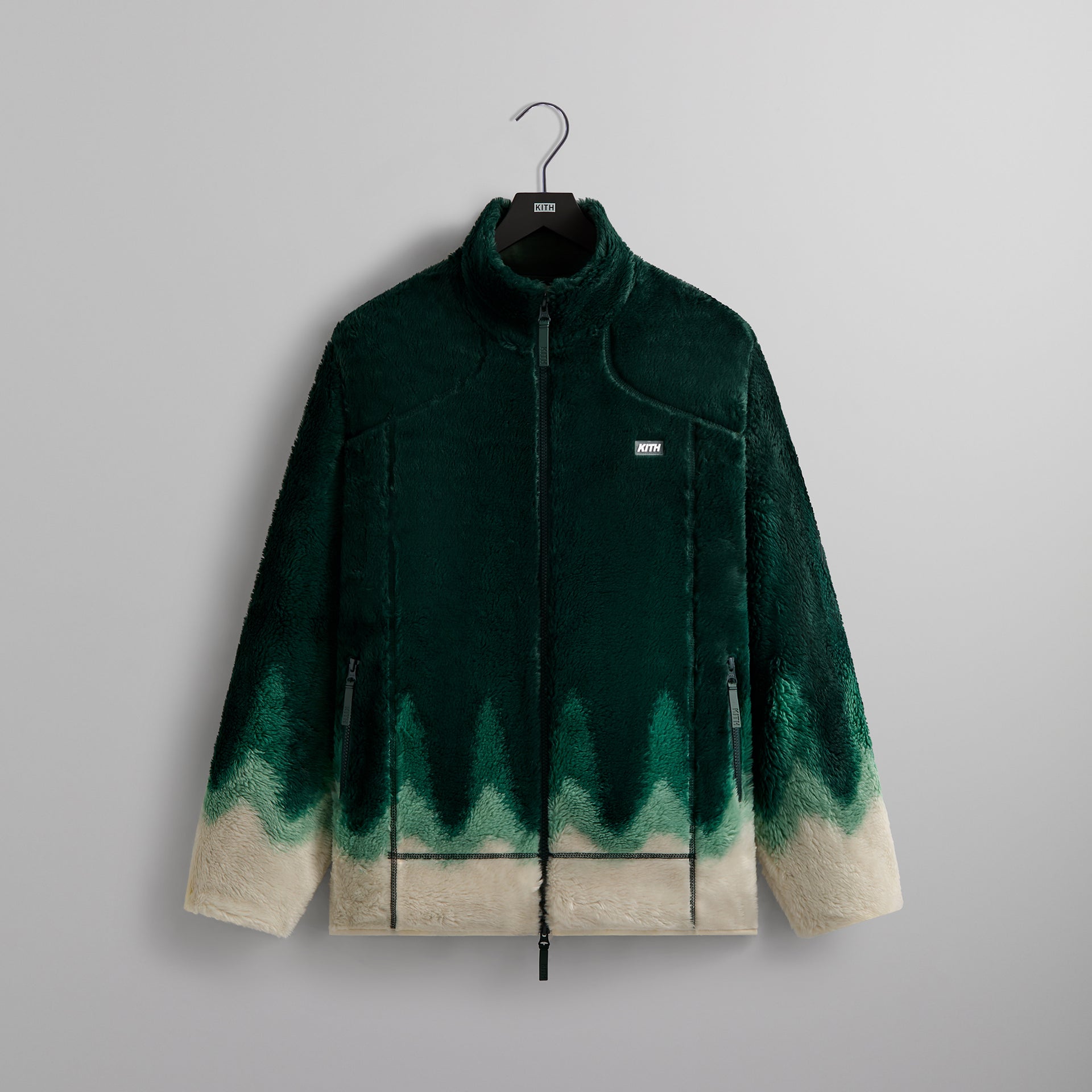 Kith Ombre Wave Harper Vintage Sherpa Full Zip - Chronicle