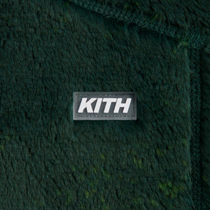 Kith Hazy Script Harper Vintage Sherpa Full Zip Jacket - Stadium