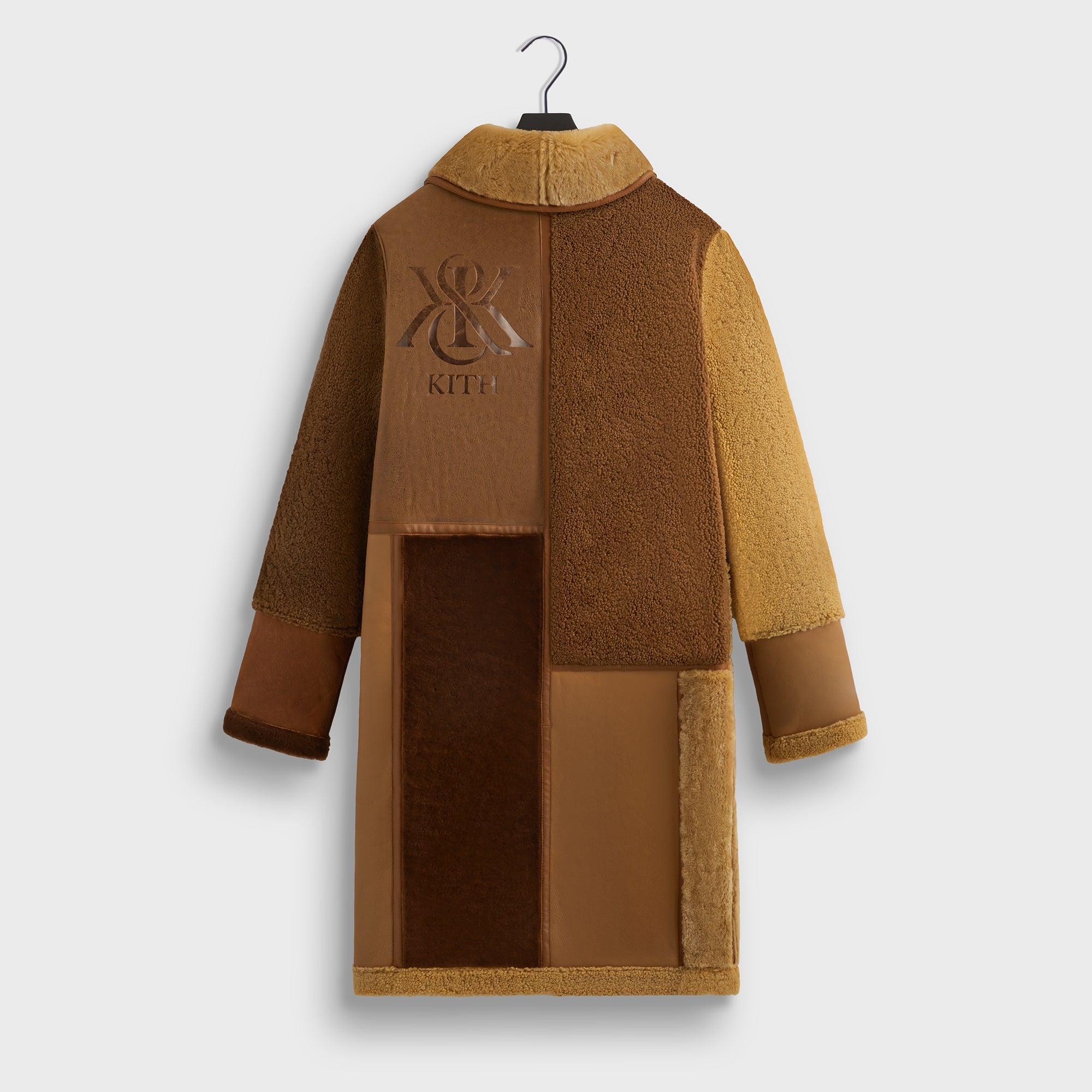 Kith Shearling Patchwork Becker Coat - Mesa