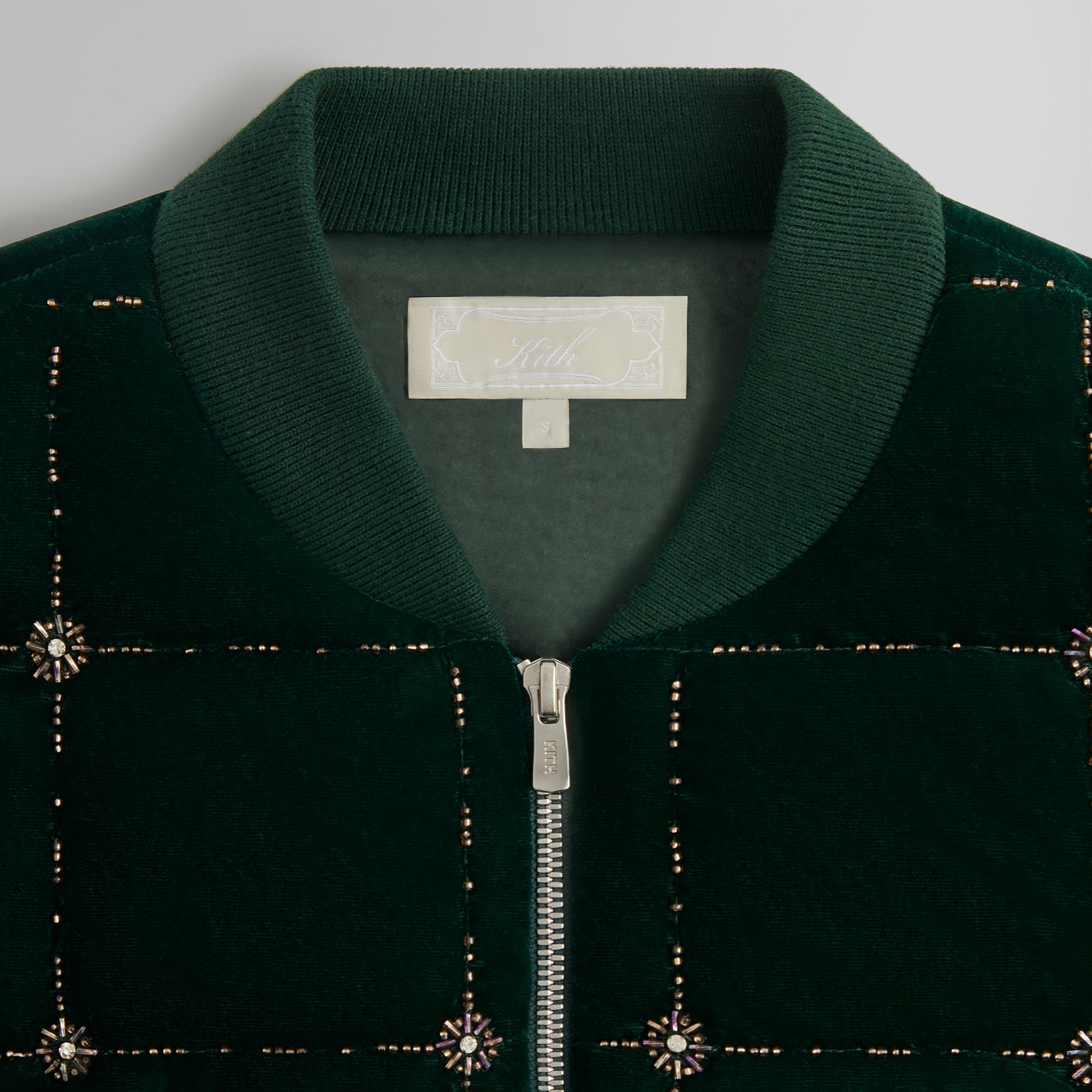 Kith Beaded Velvet Clay Bomber Jacket - Stadium