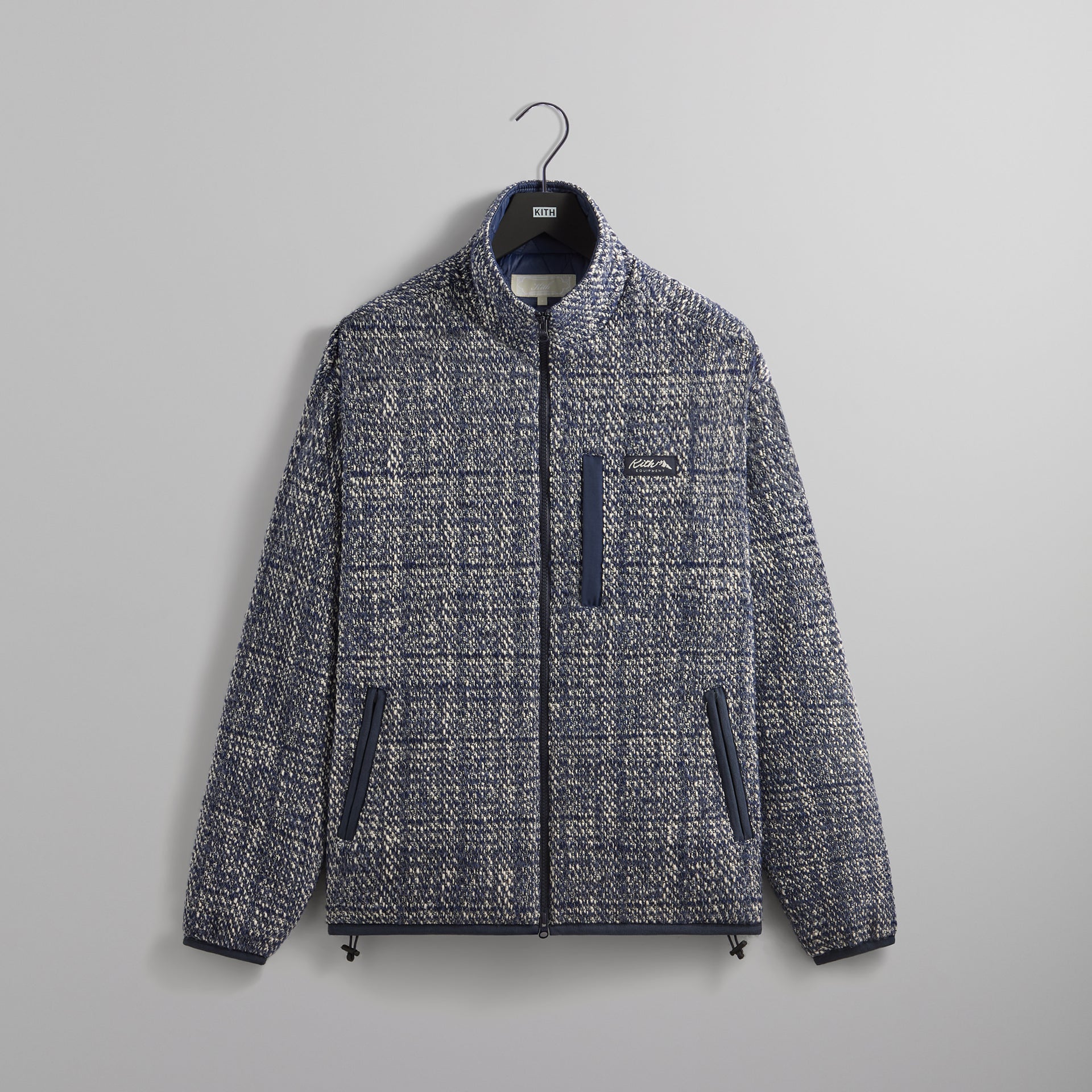 Kith Textured Tweed Claremont Full Zip - Cave