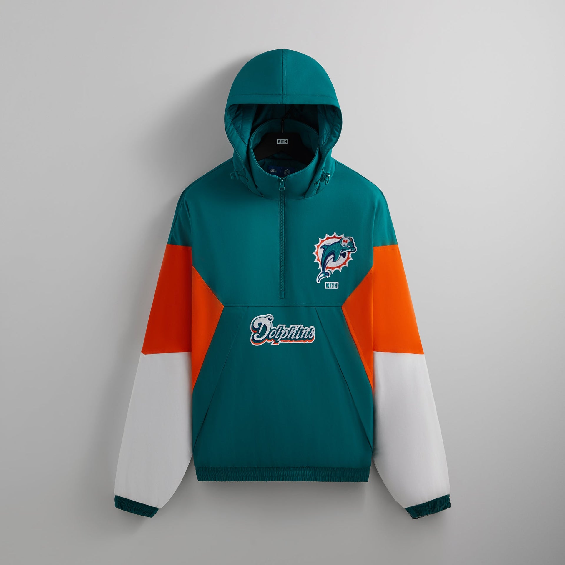 Kith & '47 for the NFL: Dolphins Quarter Zip Anorak With Hood - Center PH