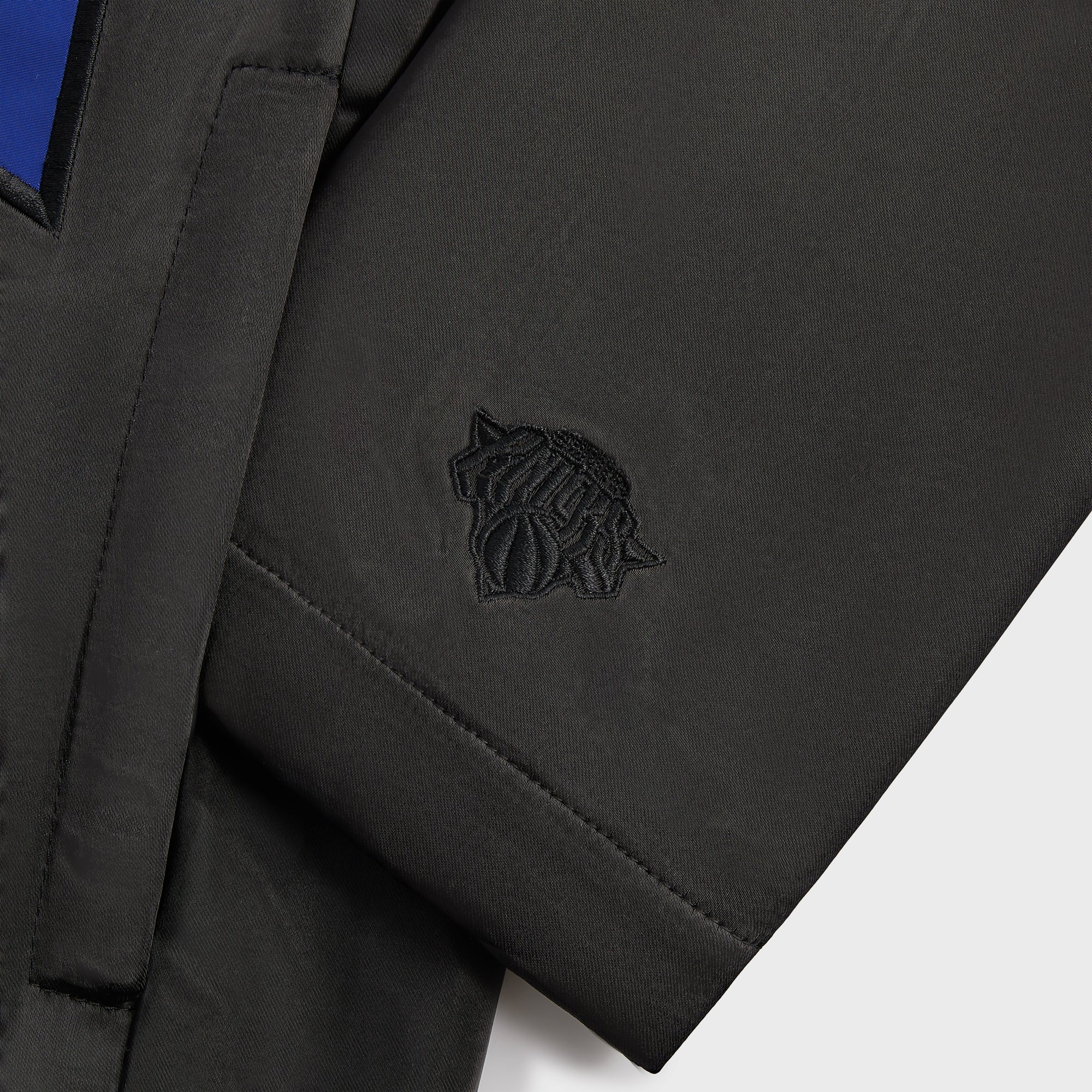 Kith for the New York Knicks Snap Front Coaches Jacket - Black Kith for the New York Knicks Snap Front Coaches Jacket - Black