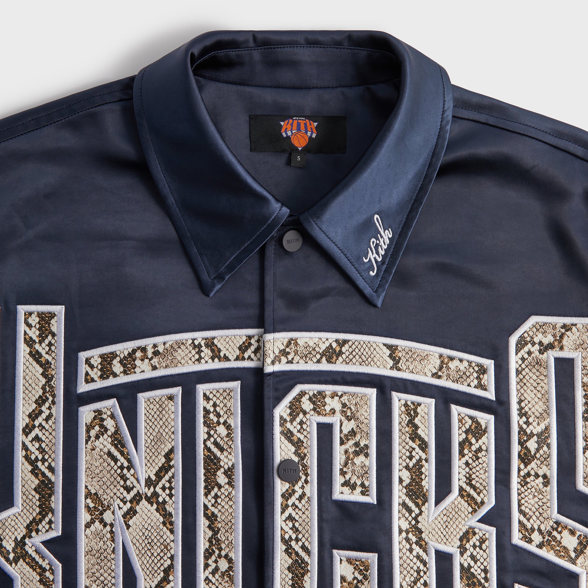 Kith for the New York Knicks Snap Front Coaches Jacket