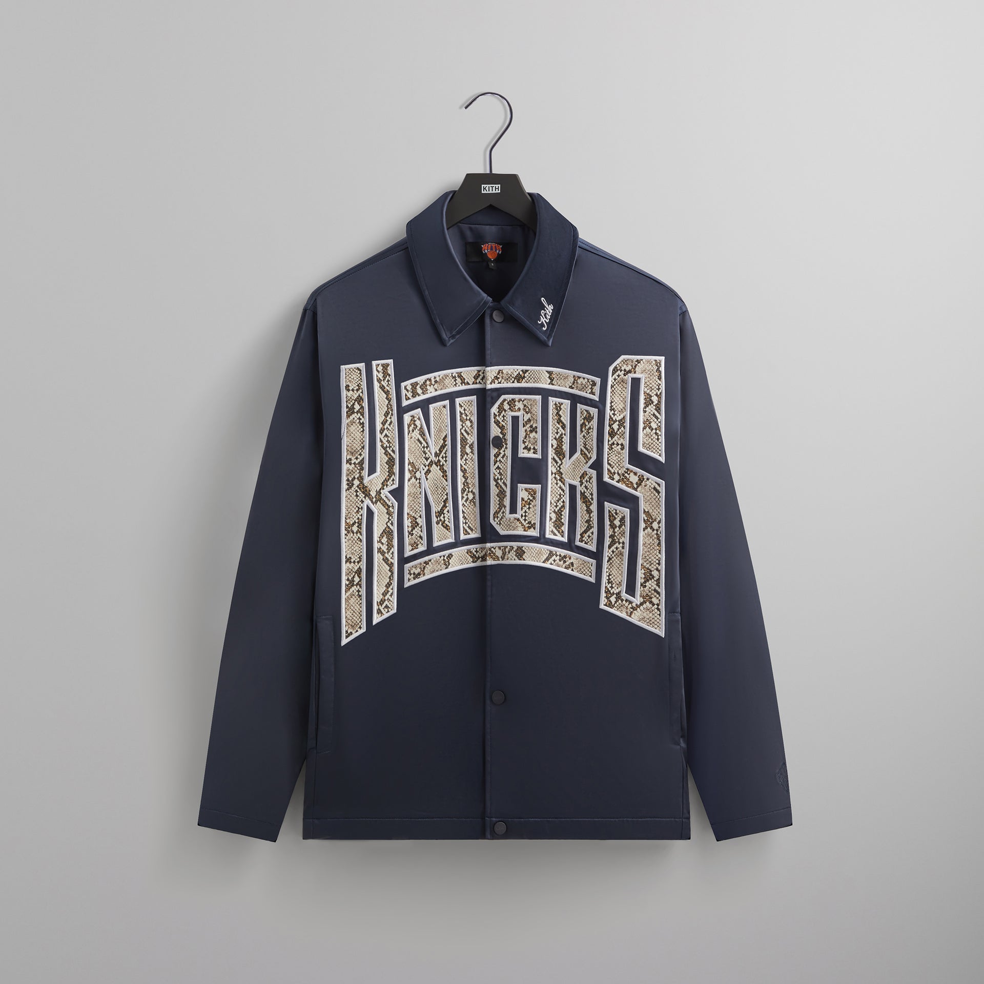 Kith for the New York Knicks Snap Front Coaches Jacket - Nocturnal