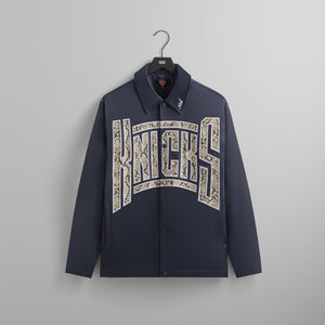 Kith for the New York Knicks Snap Front Coaches Jacket - Nocturnal