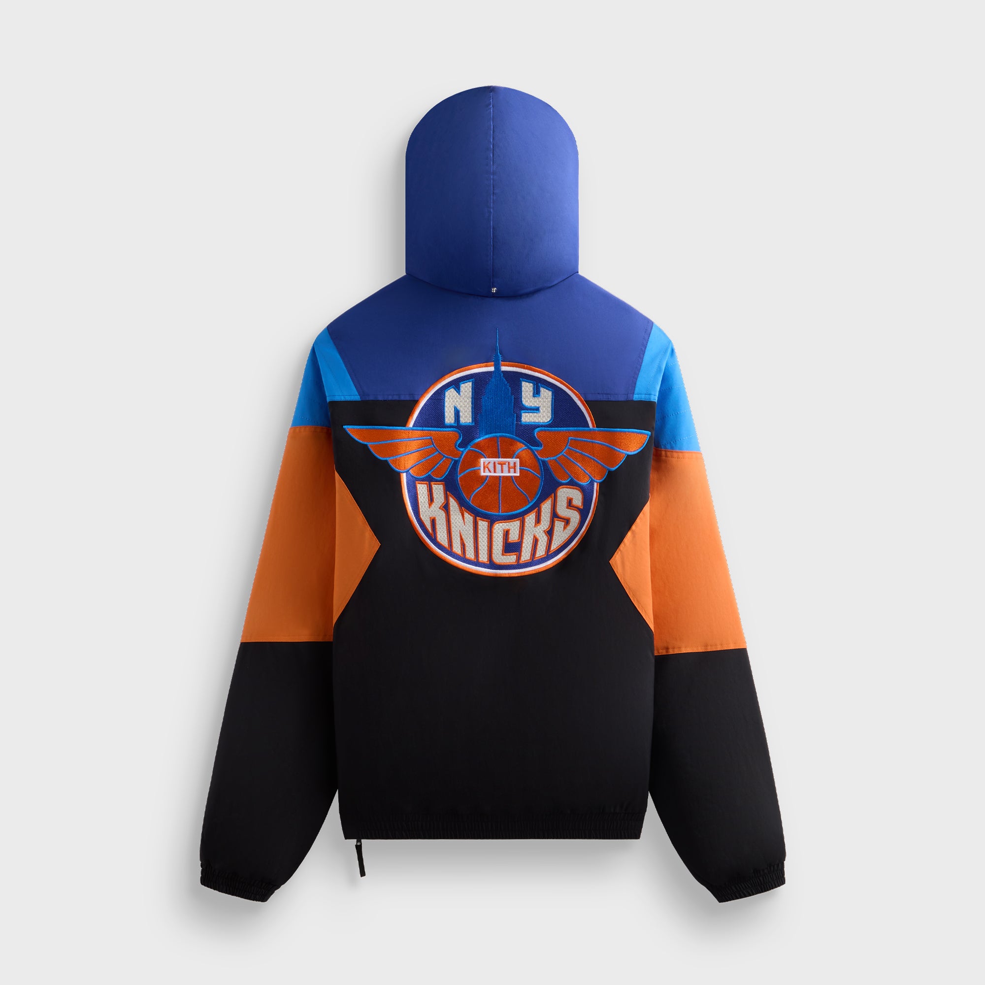 Kith for the New York Knicks Wings Quarter Zip Anorak - Black