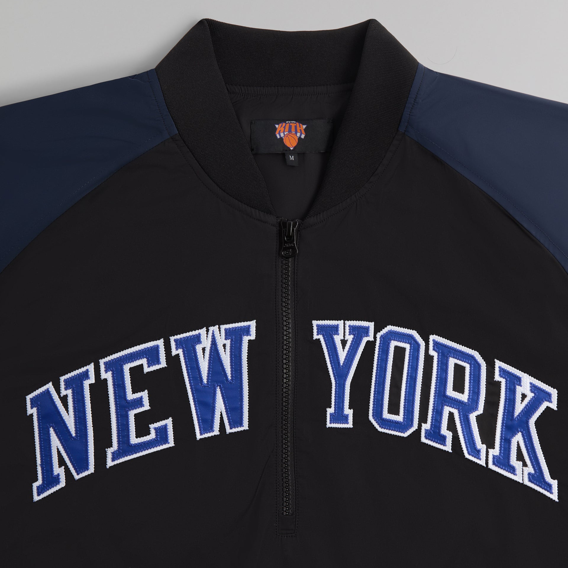 Kith for the New York Knicks Ball Nylon Quarter Zip - Black