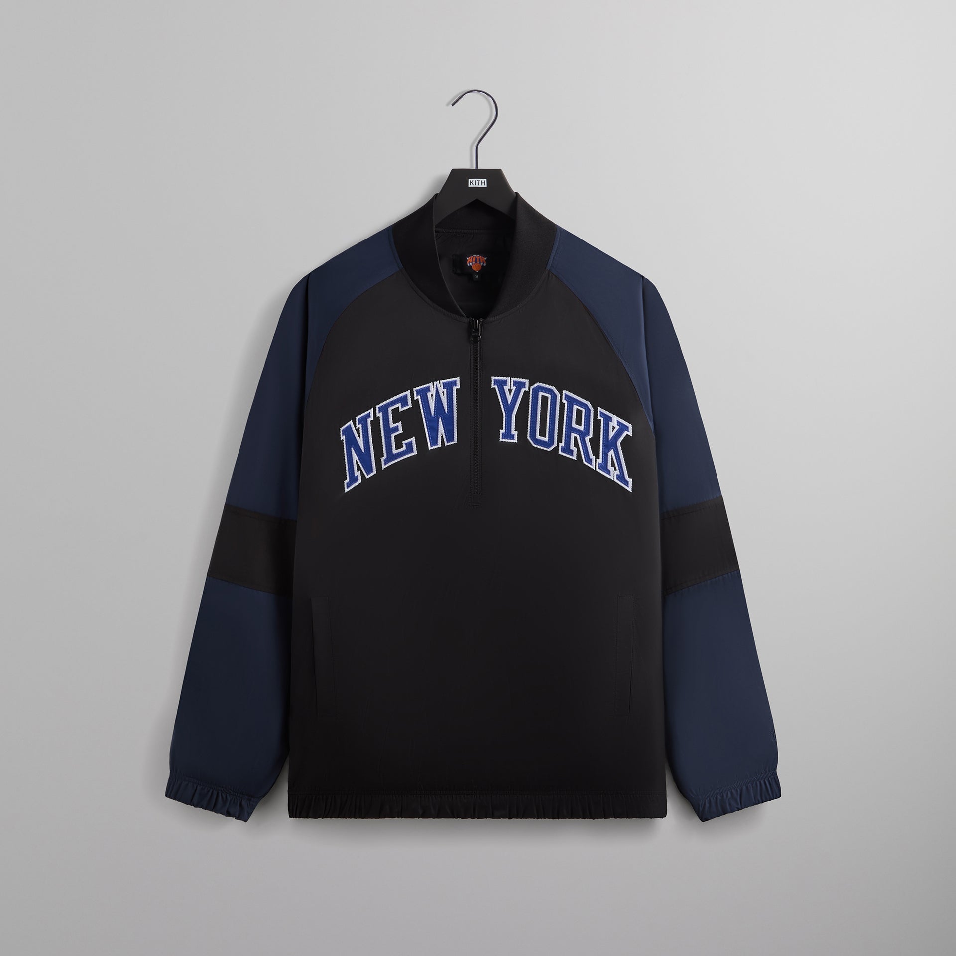 Kith for the New York Knicks Ball Nylon Quarter Zip - Black