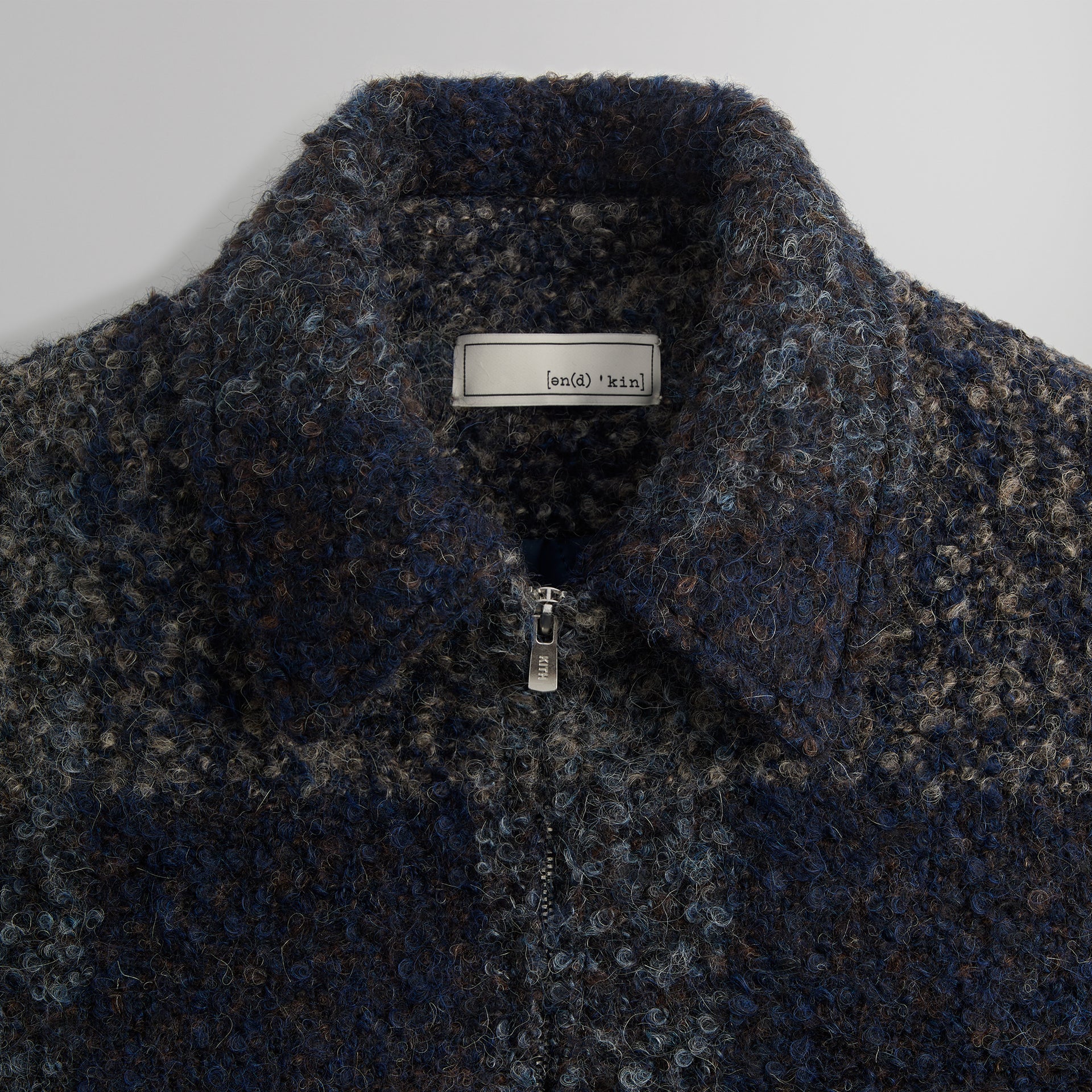 &Kin Boucle Check Hawthorne Flight Jacket - Vista