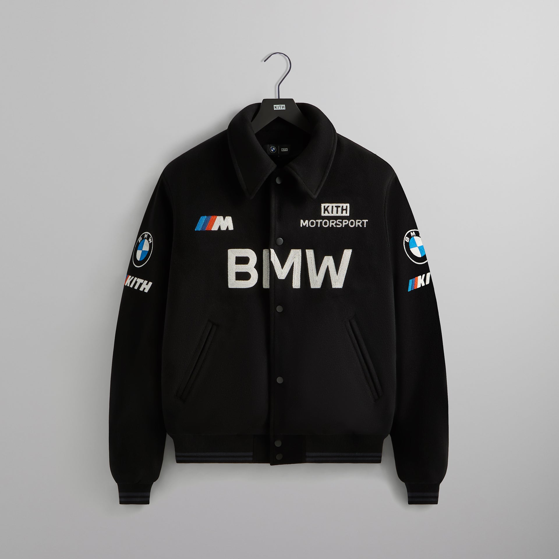 UrlfreezeShops for BMW Wool Coaches Jacket - Black