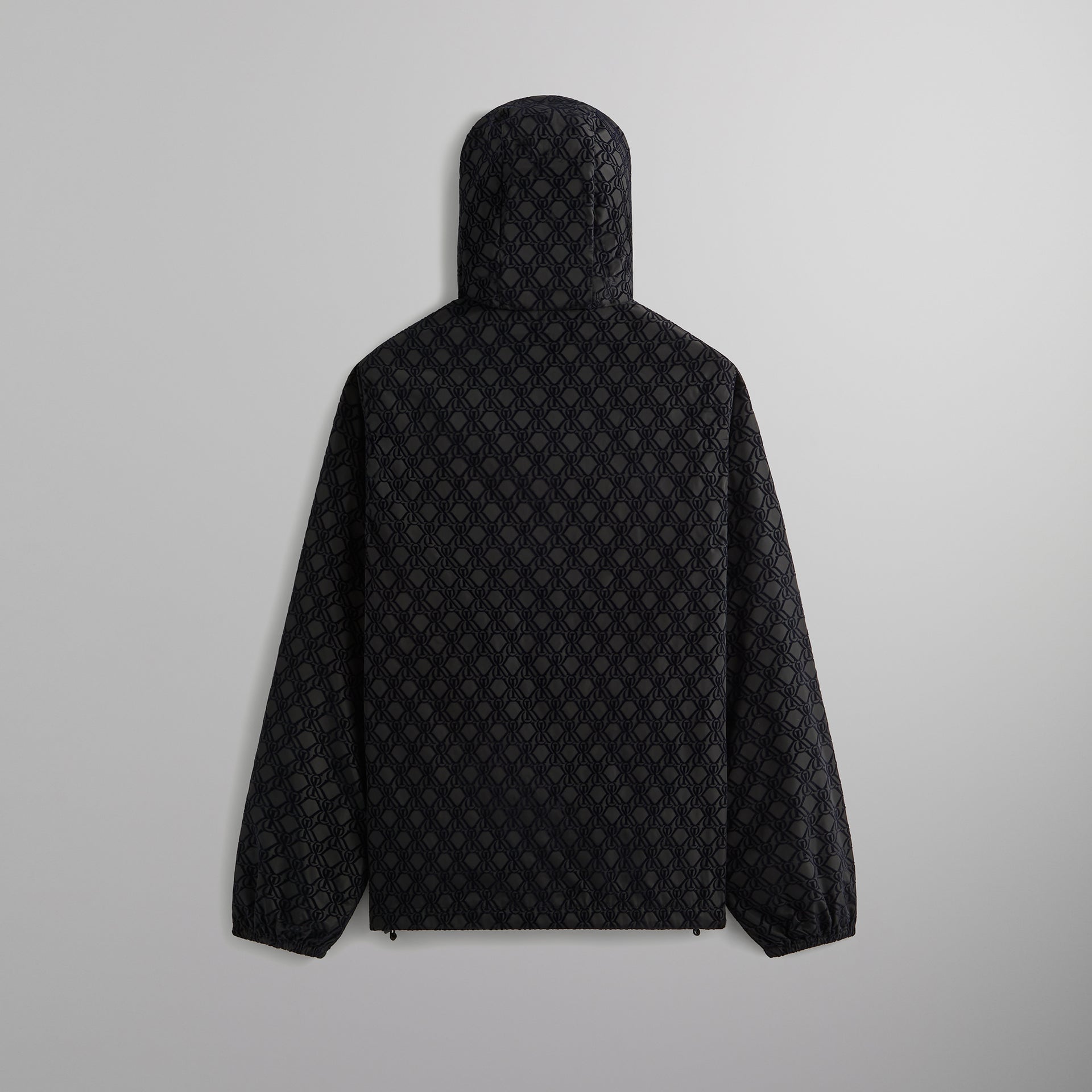 Kith Flocked Crest Damien Windbreaker -  Black PH