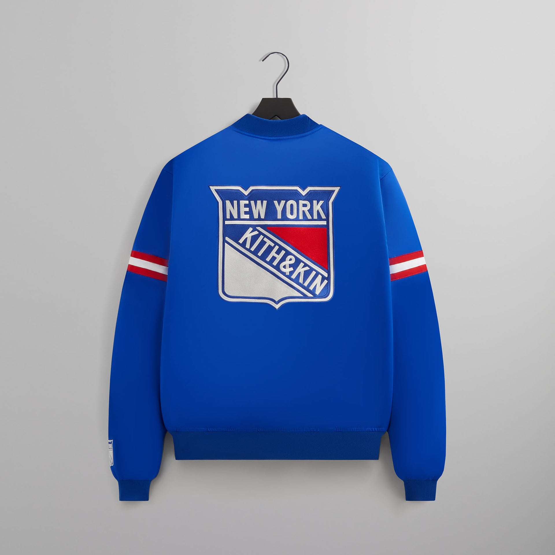 Kith for the New York Rangers Satin Bomber Jacket - Cyclone