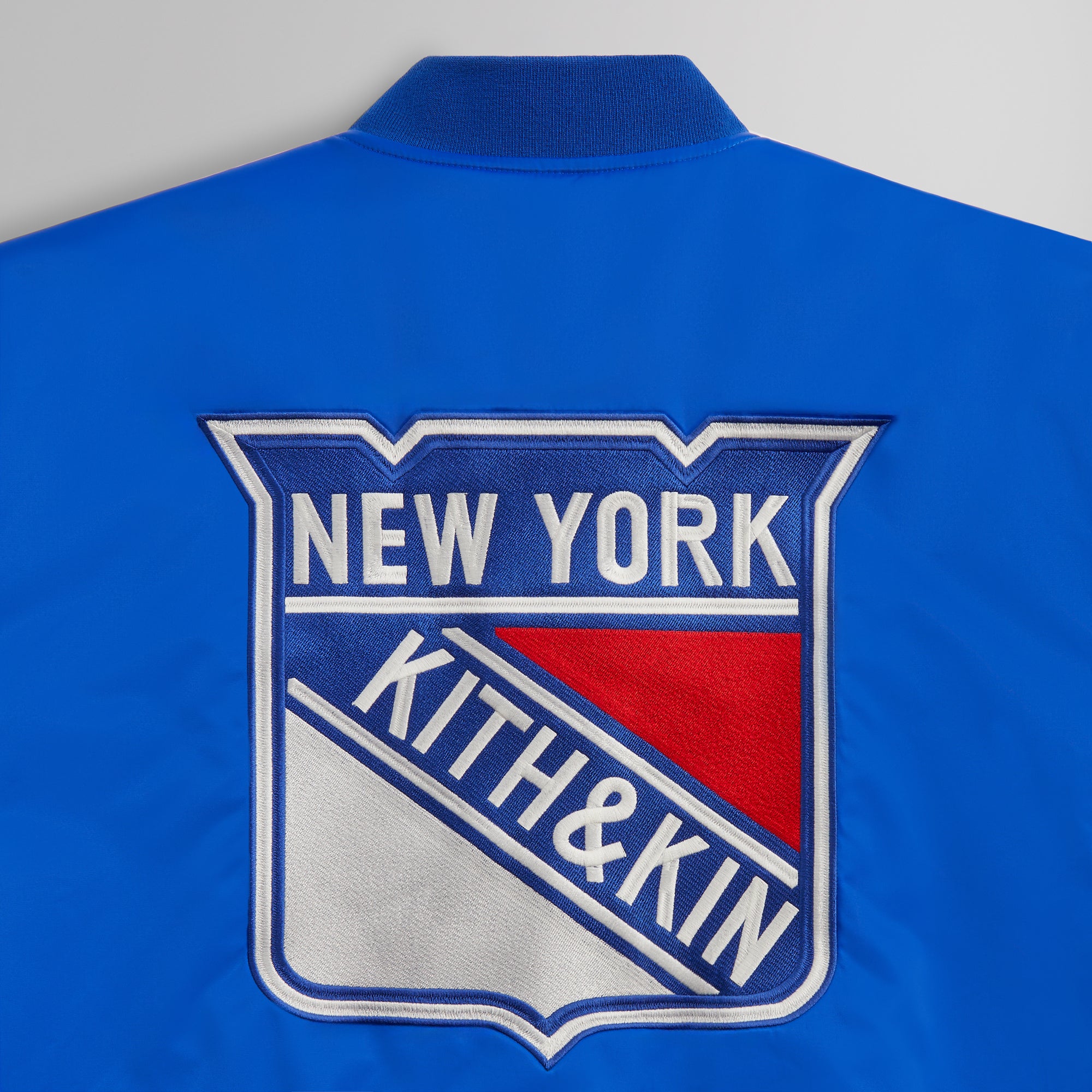 Kith for the New York Rangers Satin Bomber Jacket - Cyclone Kith for the New York Rangers Satin Bomber Jacket - Cyclone