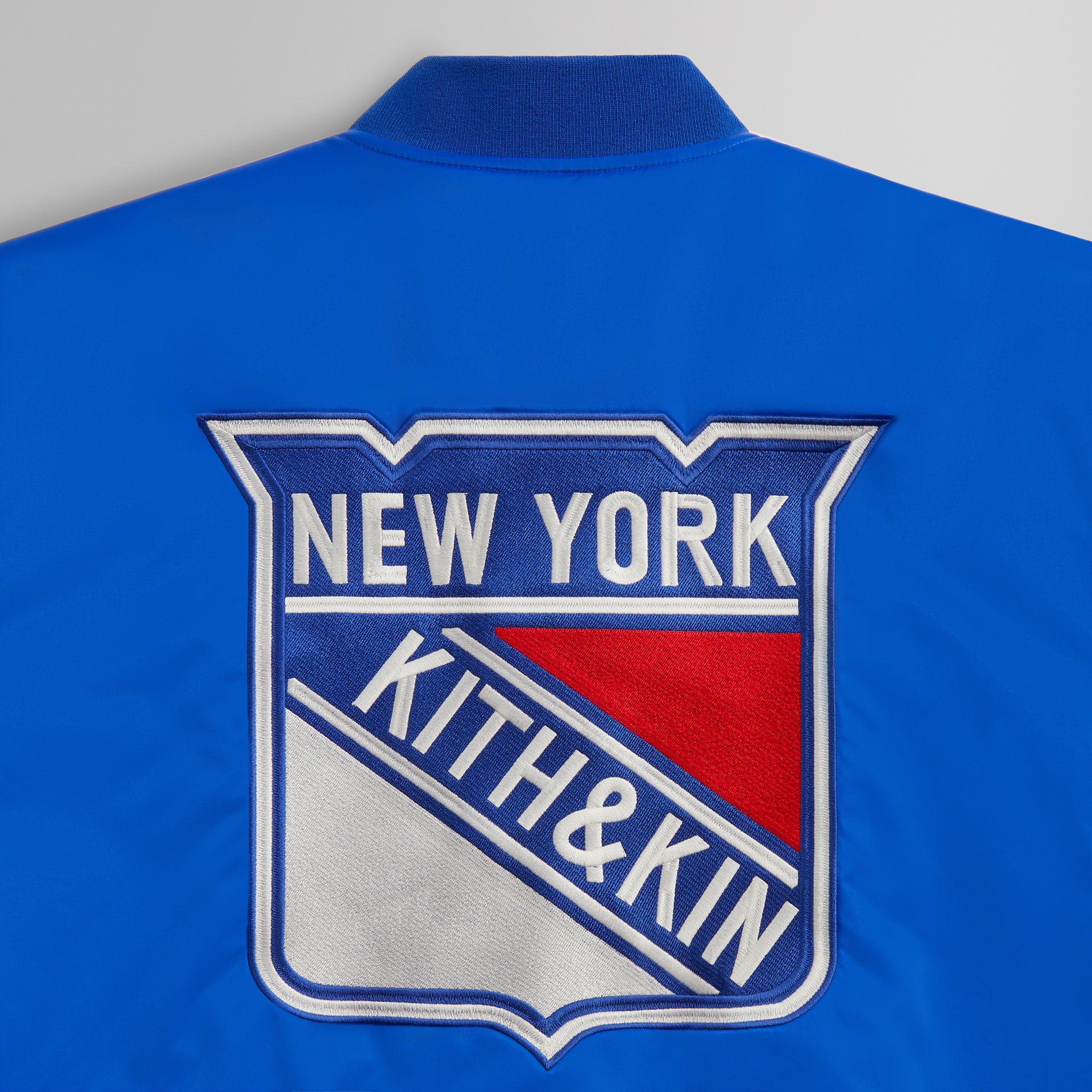 Kith for the New York Rangers Satin Bomber Jacket - Cyclone