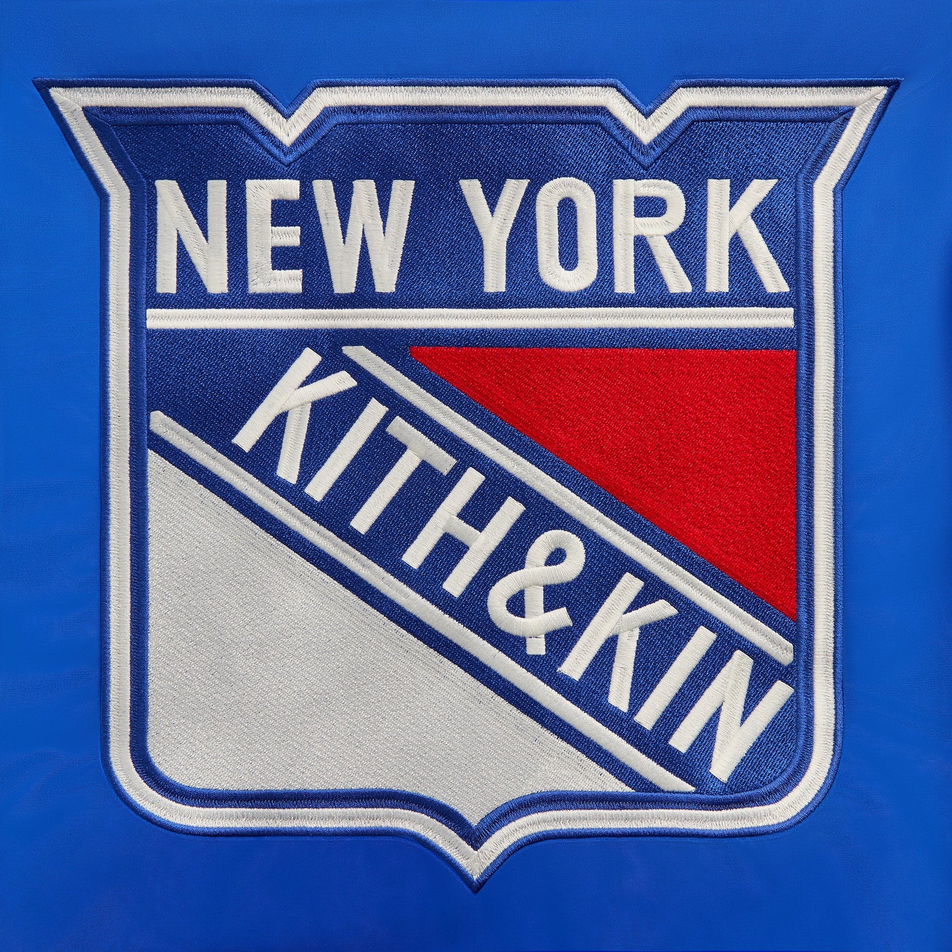 Kith for the New York Rangers Satin Bomber Jacket - Cyclone