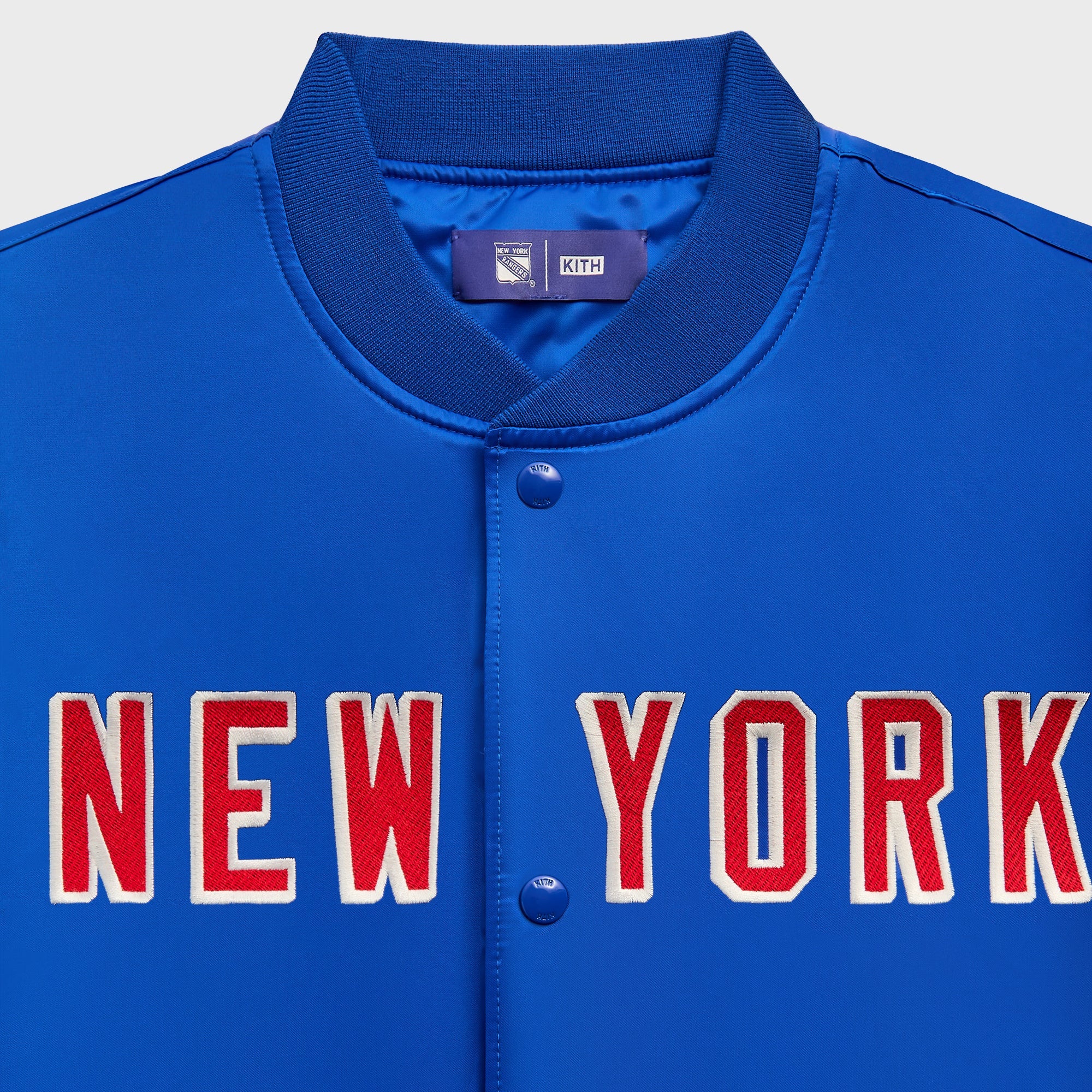 Kith for the New York Rangers Satin Bomber Jacket - Cyclone