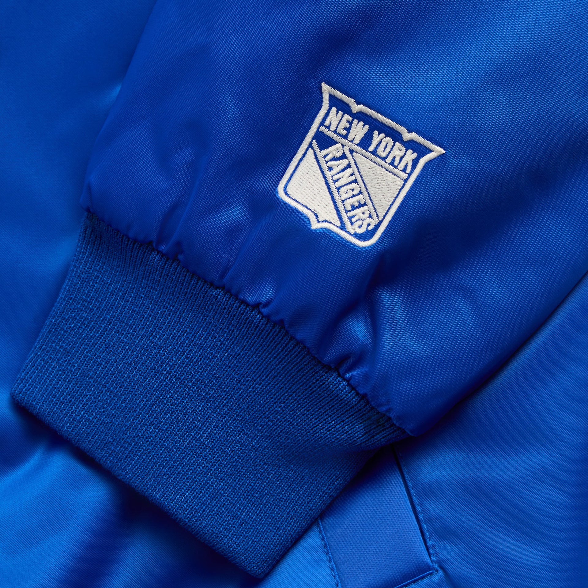 Kith for the New York Rangers Satin Bomber Jacket - Cyclone