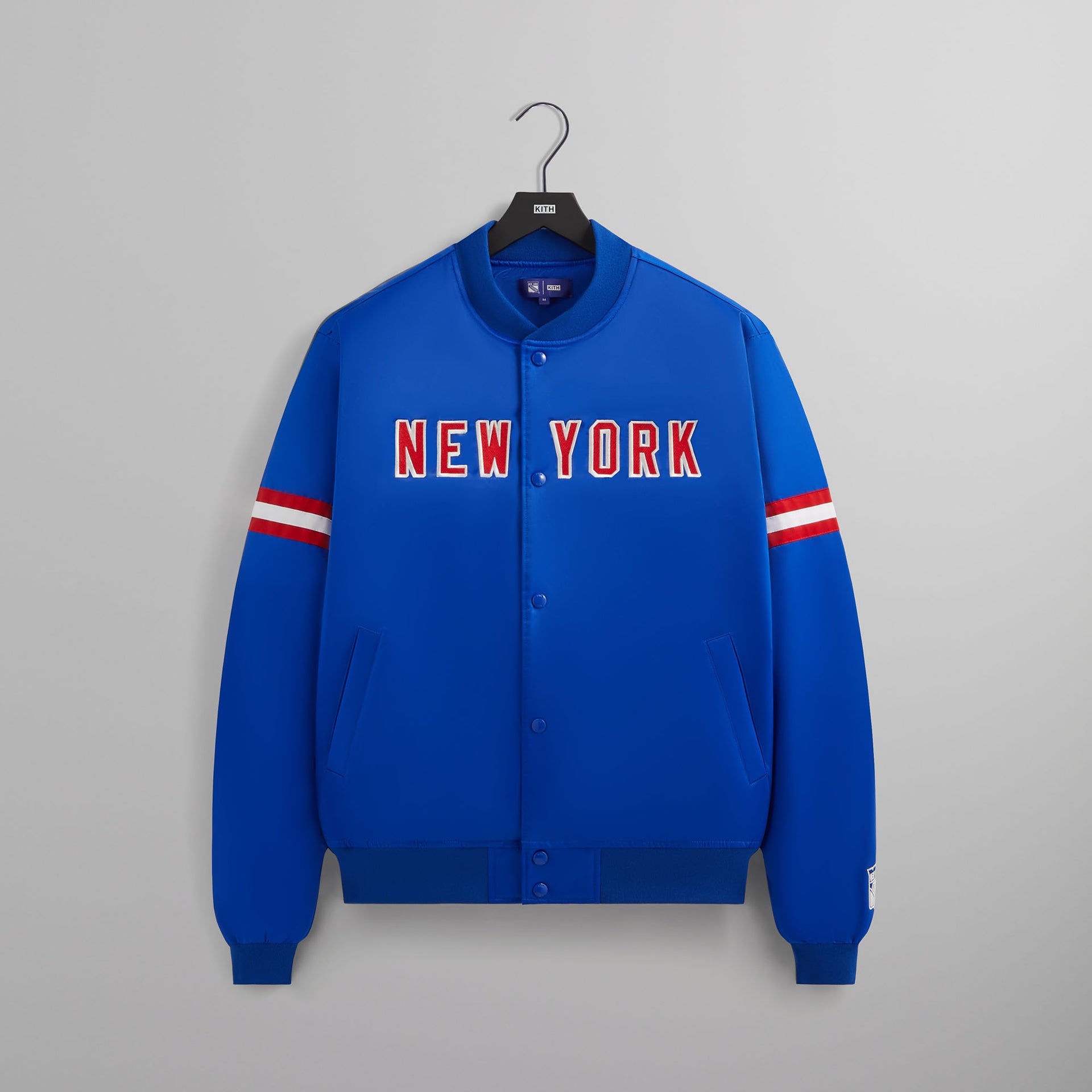 Kith for the New York Rangers Satin Bomber Jacket - Cyclone