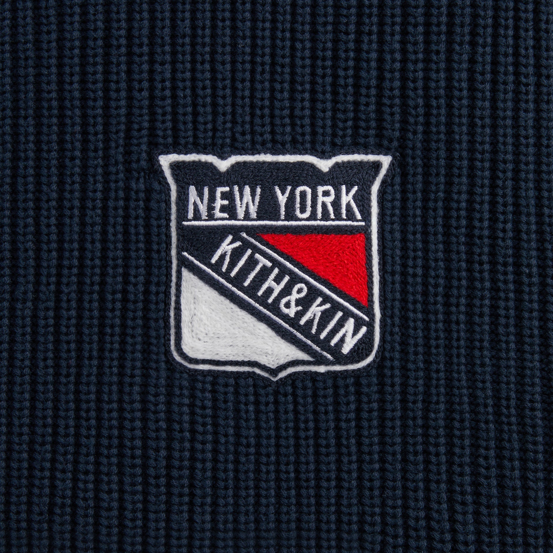 Kith for the New York Rangers Sierra Knit Bomber - Nocturnal