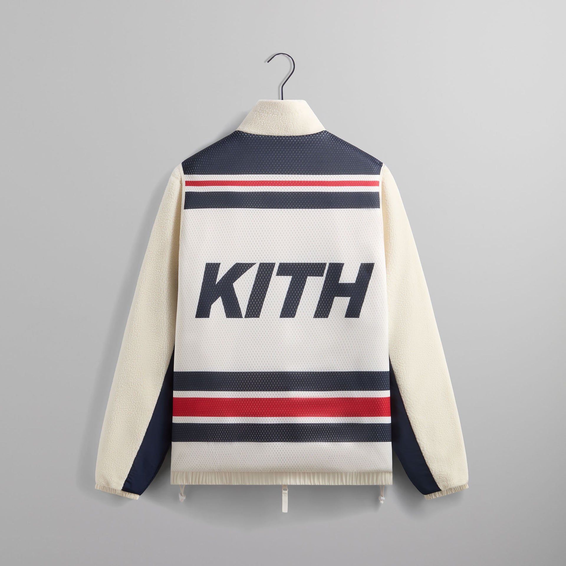 Kith for the New York Rangers Polar Fleece Full Zip - Sandrift