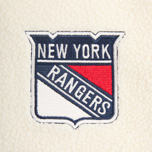 Kith for the New York Rangers Polar Fleece Full Zip - Sandrift