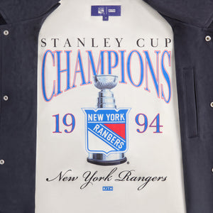 Kith for the New York Rangers Faux Suede Lamont Coaches Jacket - Nocturnal PH