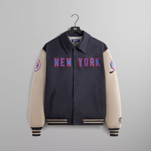 Kith for the New York Rangers Faux Suede Lamont Coaches Jacket - Nocturnal