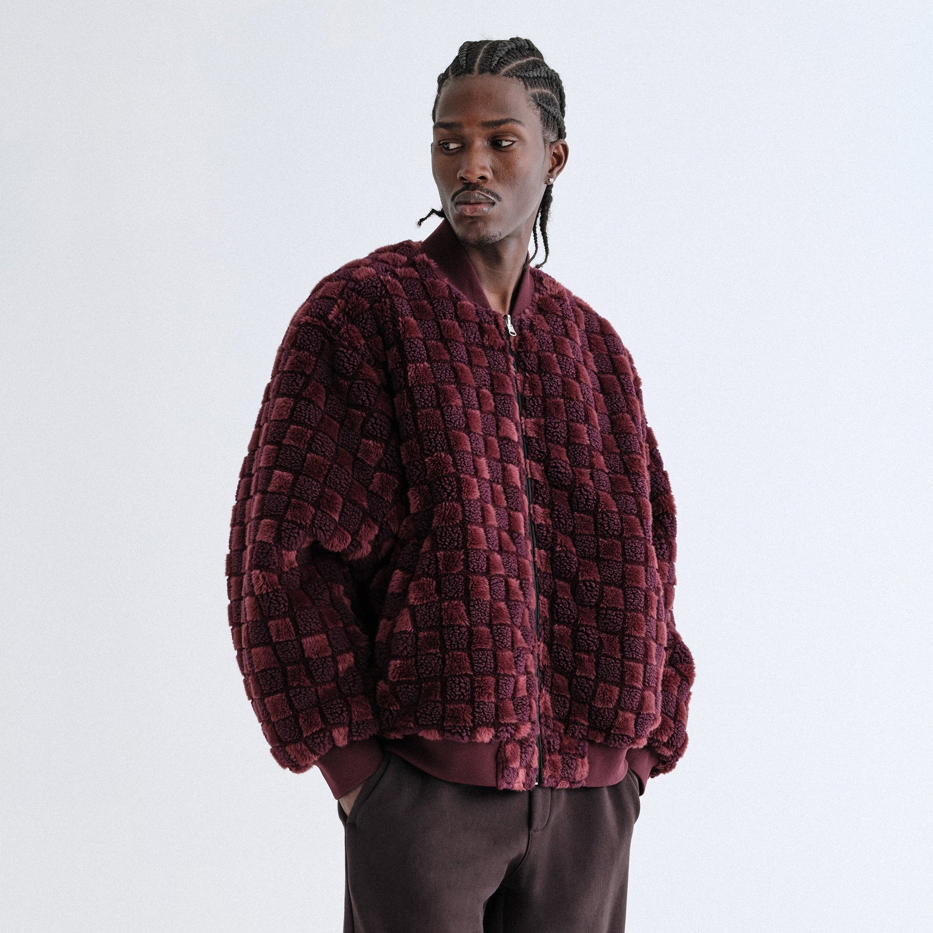 Kith Reversible Faux Fur Avery Bomber - Magma - PH