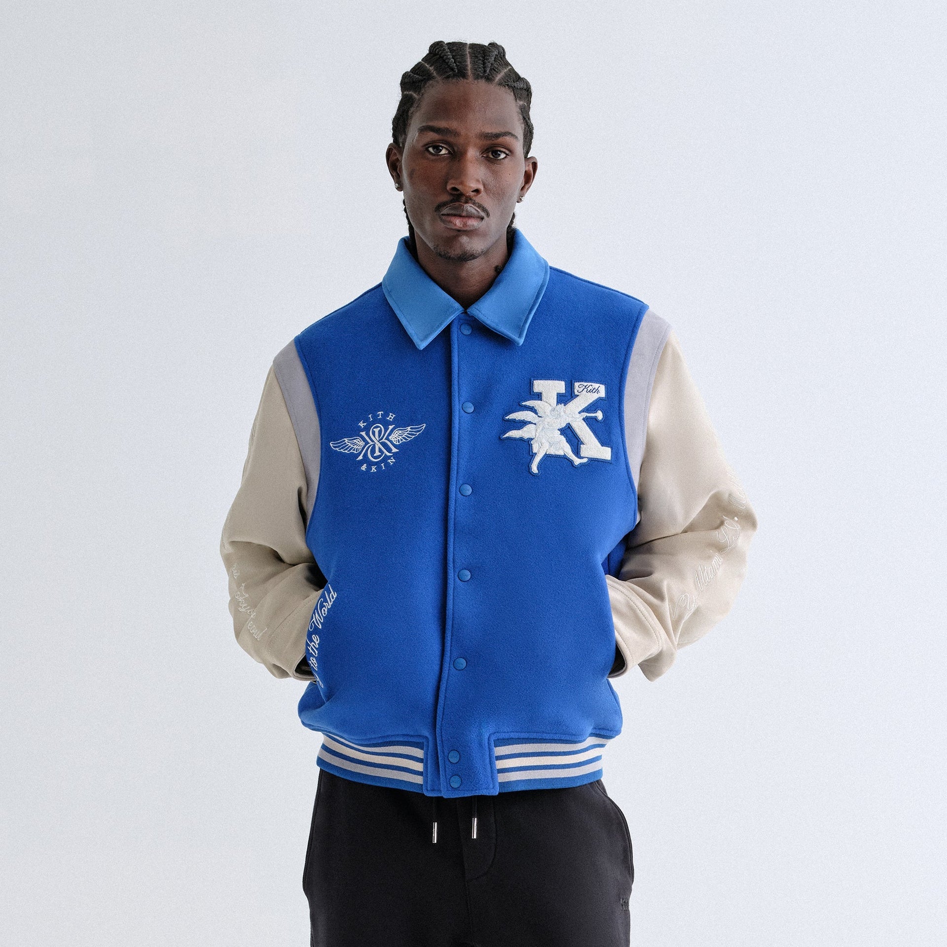Kith Wool & Microsuede Varsity Jacket - Cyclone - PH