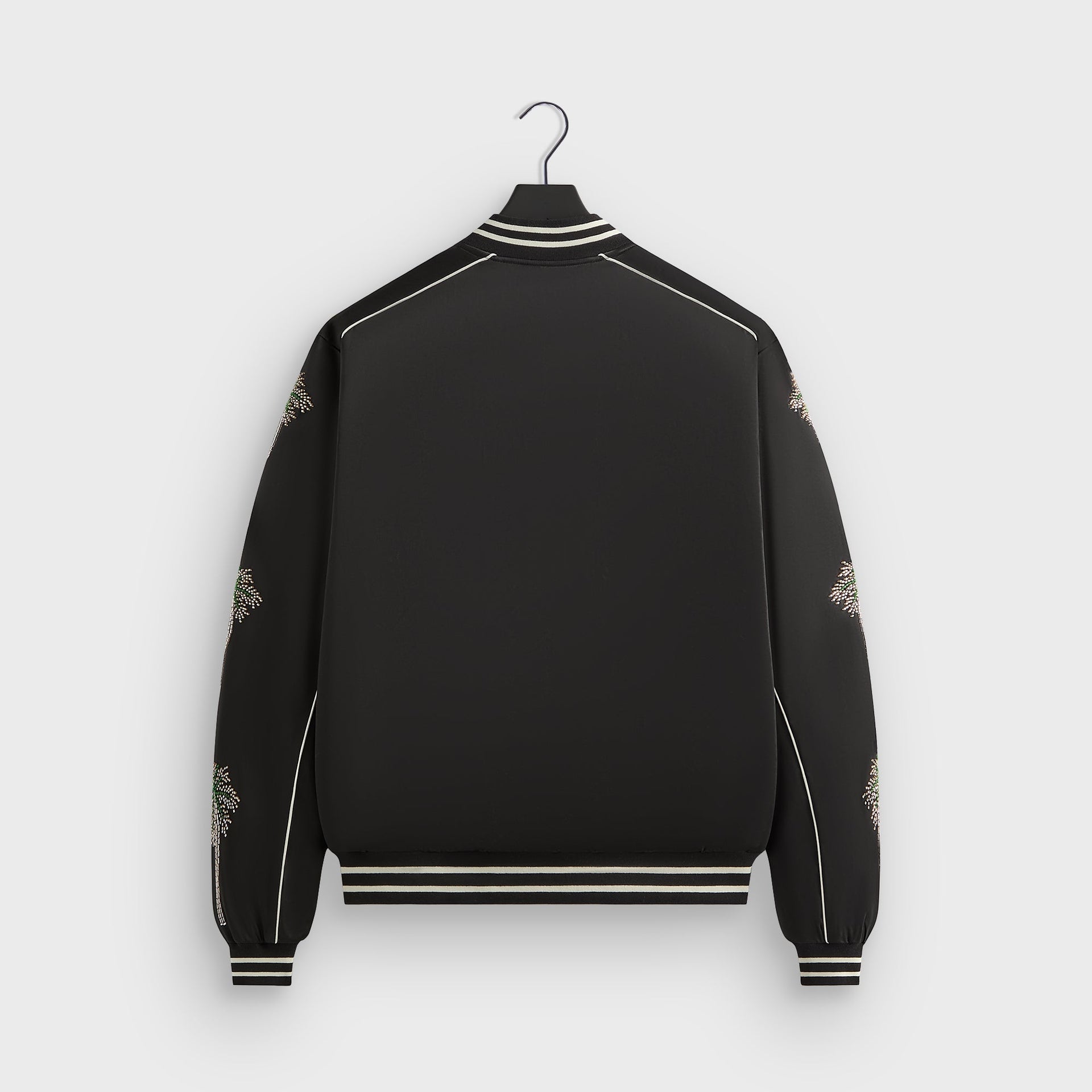 &Kin Vance Satin Bomber Jacket - Black PH