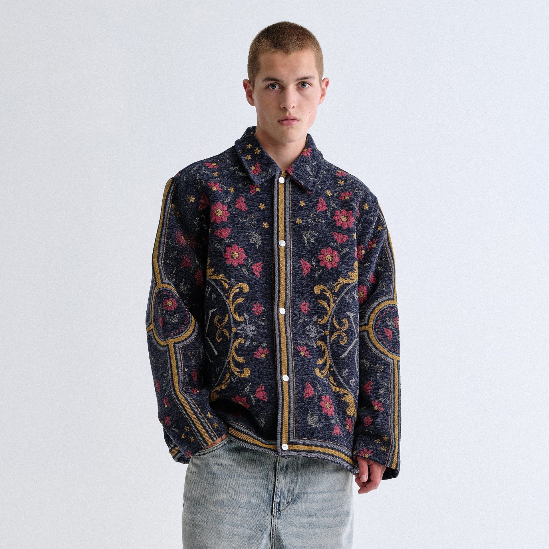 Kith Scarf Tapestry Coaches Jacket - Nocturnal - PH