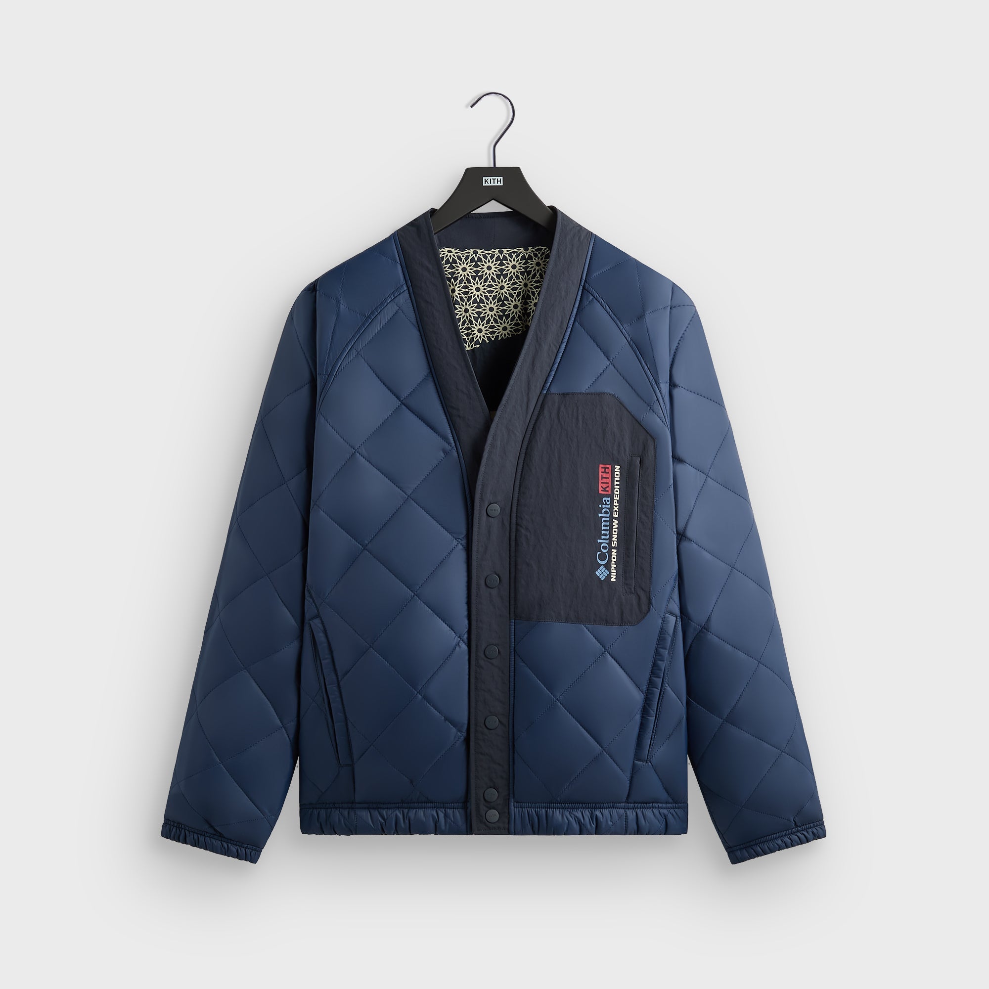 KITH ナイロンジャケット ネイビー/グレー KITH(キス) Madison III Jacket マディソン3 マルチポケット ナイロン