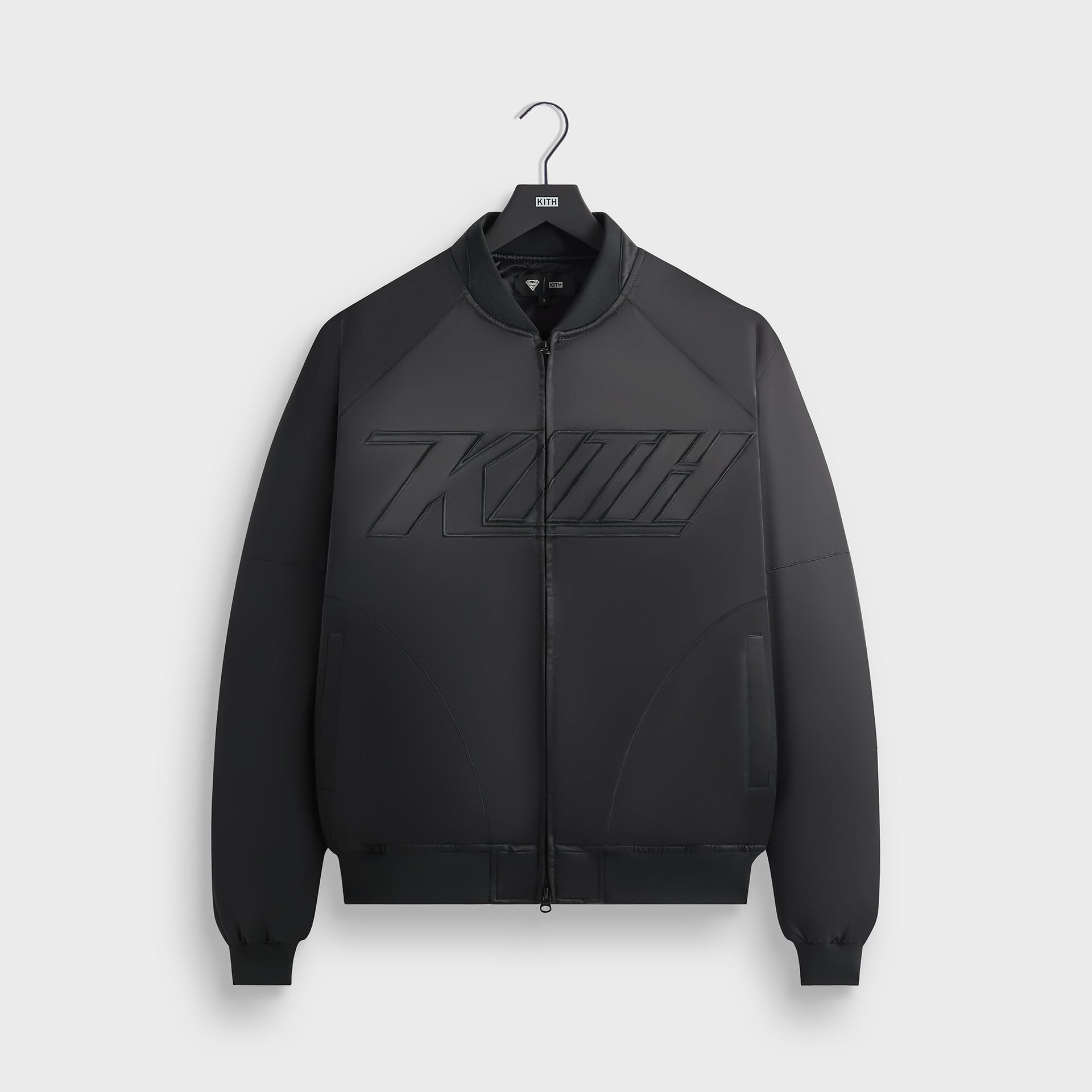 Superman | Kith Satin Bomber Jacket - Black PH