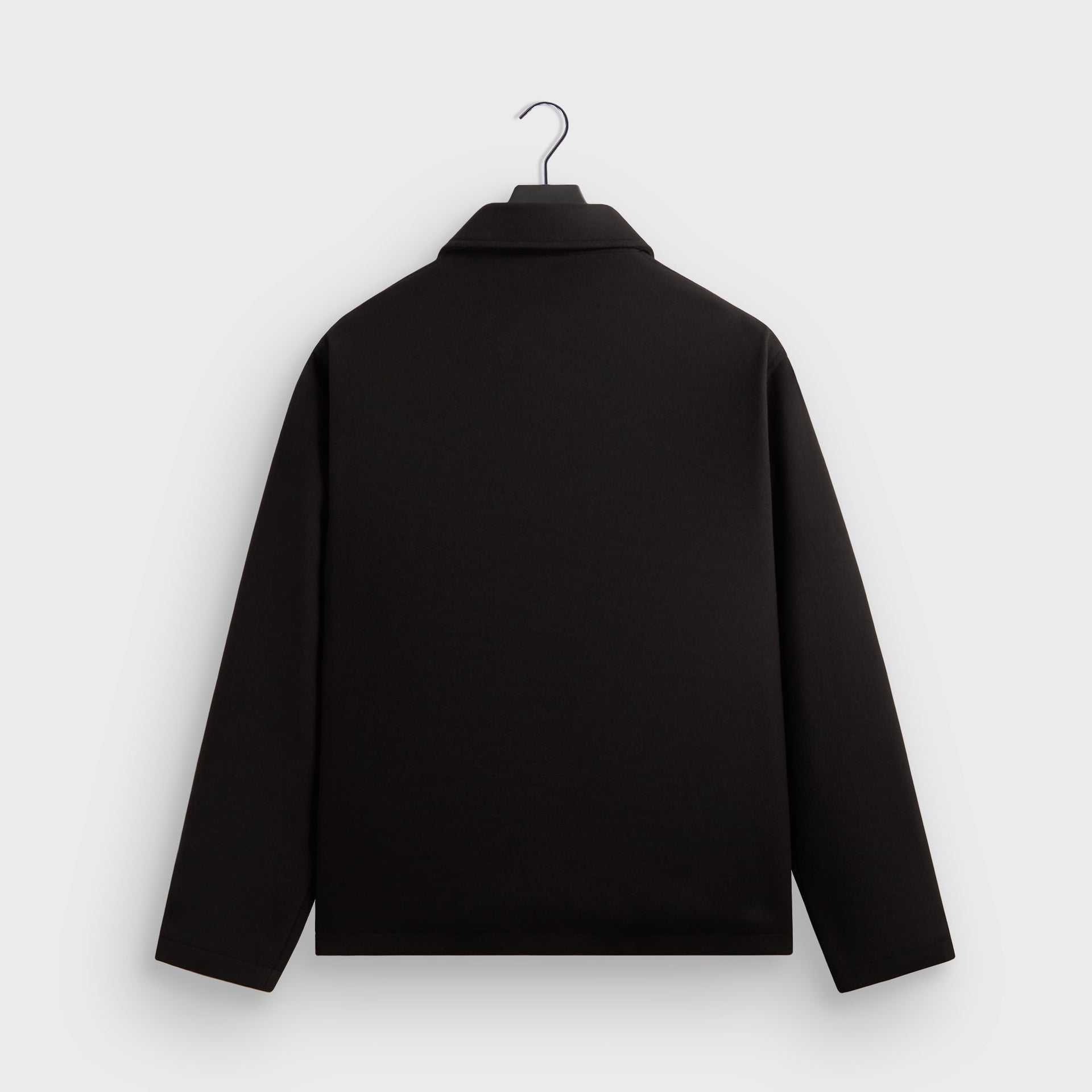 Kith Felted Jersey Lane Coaches Jacket - Black - PH