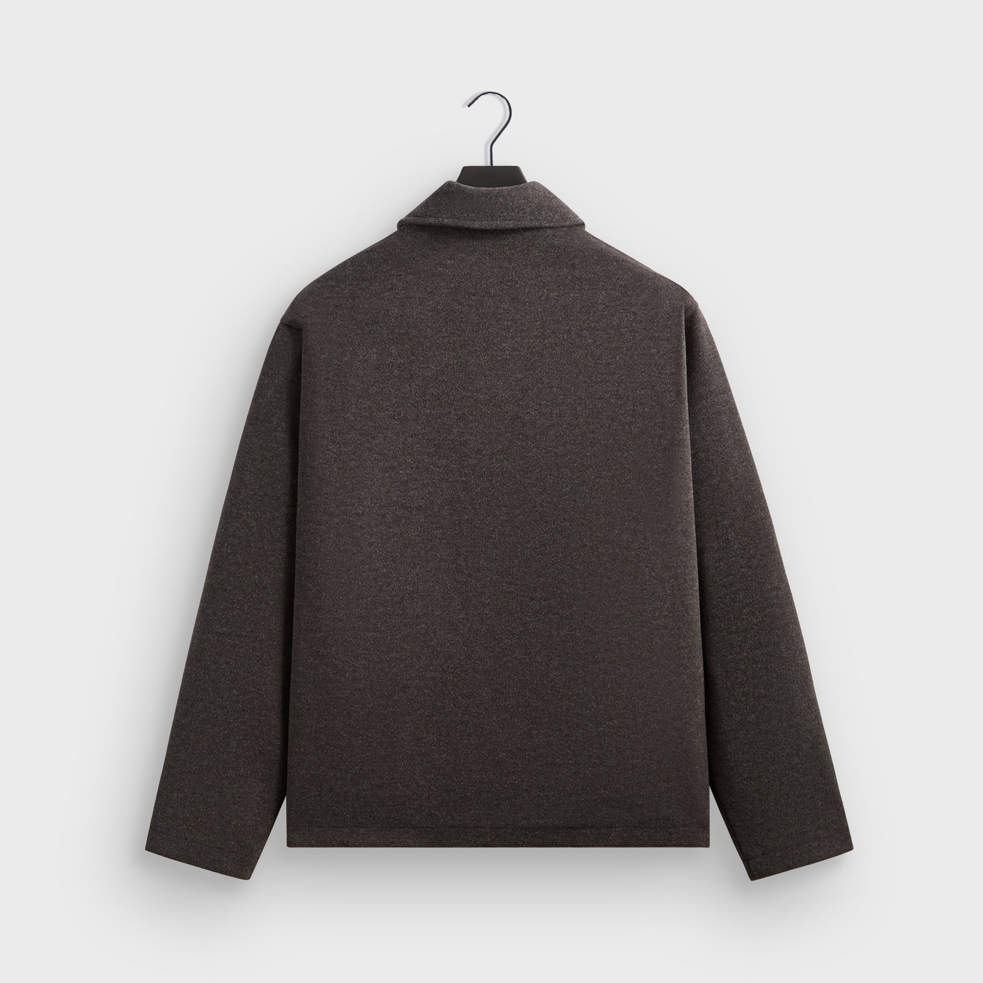 Kith Felted Jersey Lane Coaches Jacket - Heather Charcoal - PH