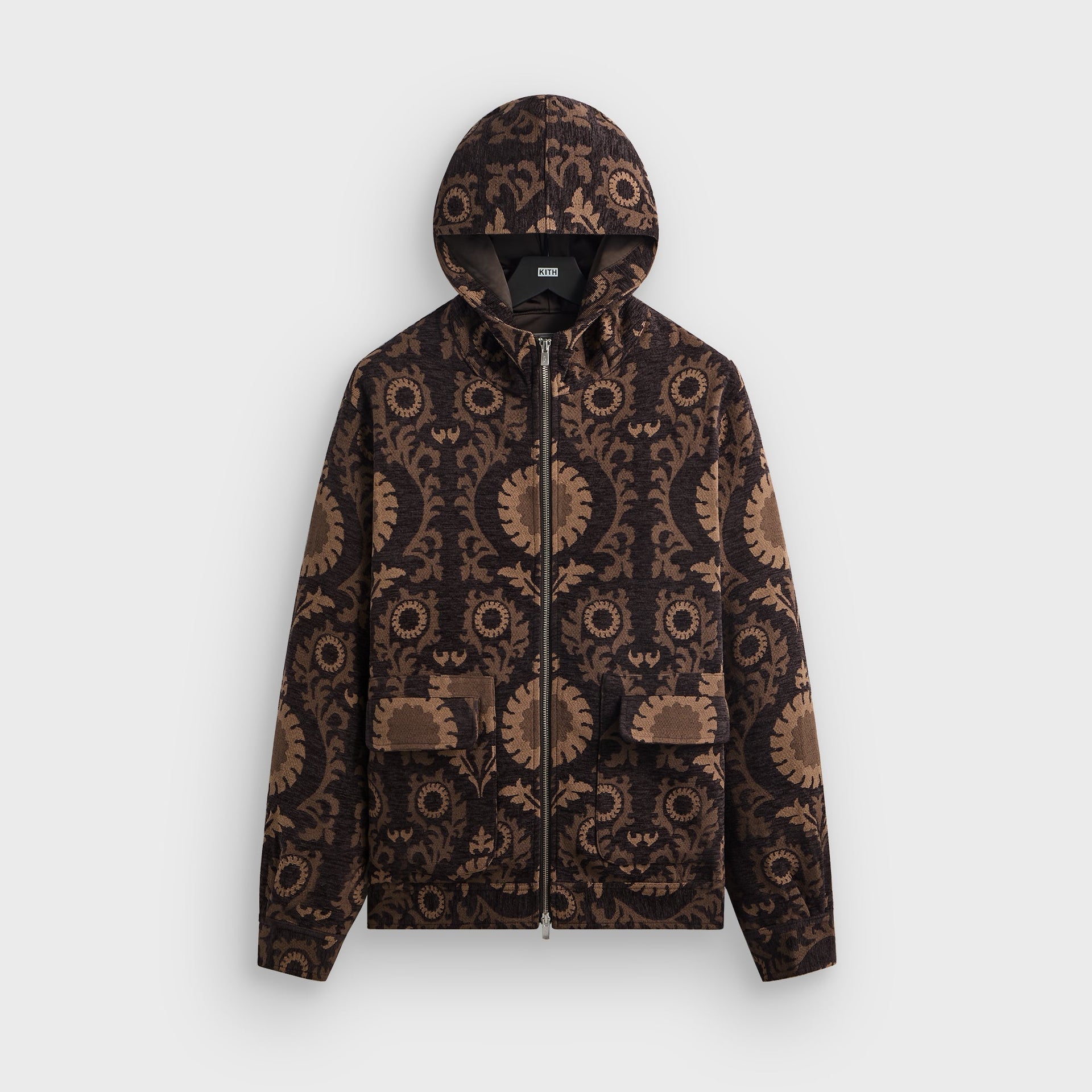 Kith Chenille Tapestry Selfridge Zip Up Hoodie - Kindling - PH