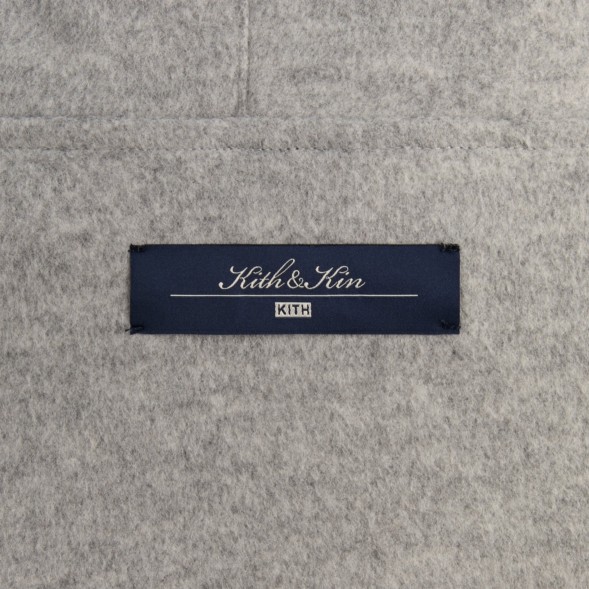 Kith Brushed Selfridge Zip Up Hoodie - Medium Heather Grey - PH