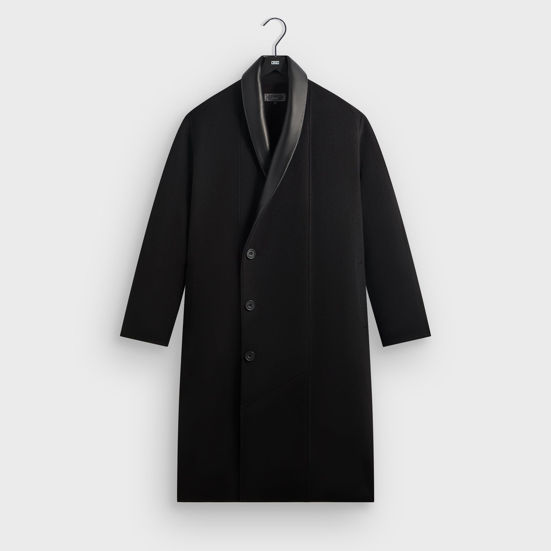 Kith Shawl Collar Wool Bernard Coat - Black - PH