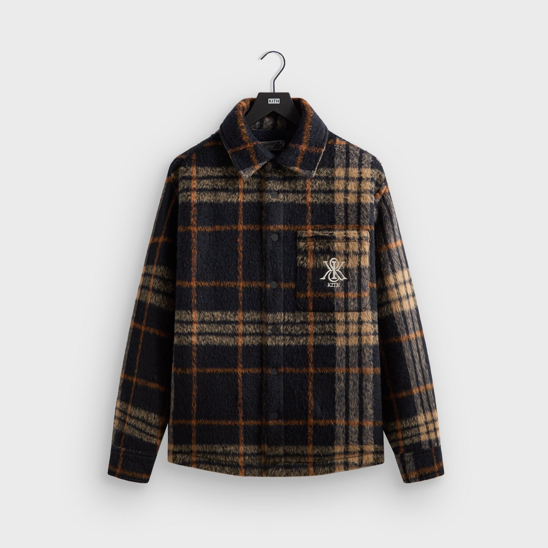 Kith Brushed Plaid Sheridan Shirt Jacket - Nocturnal - PH