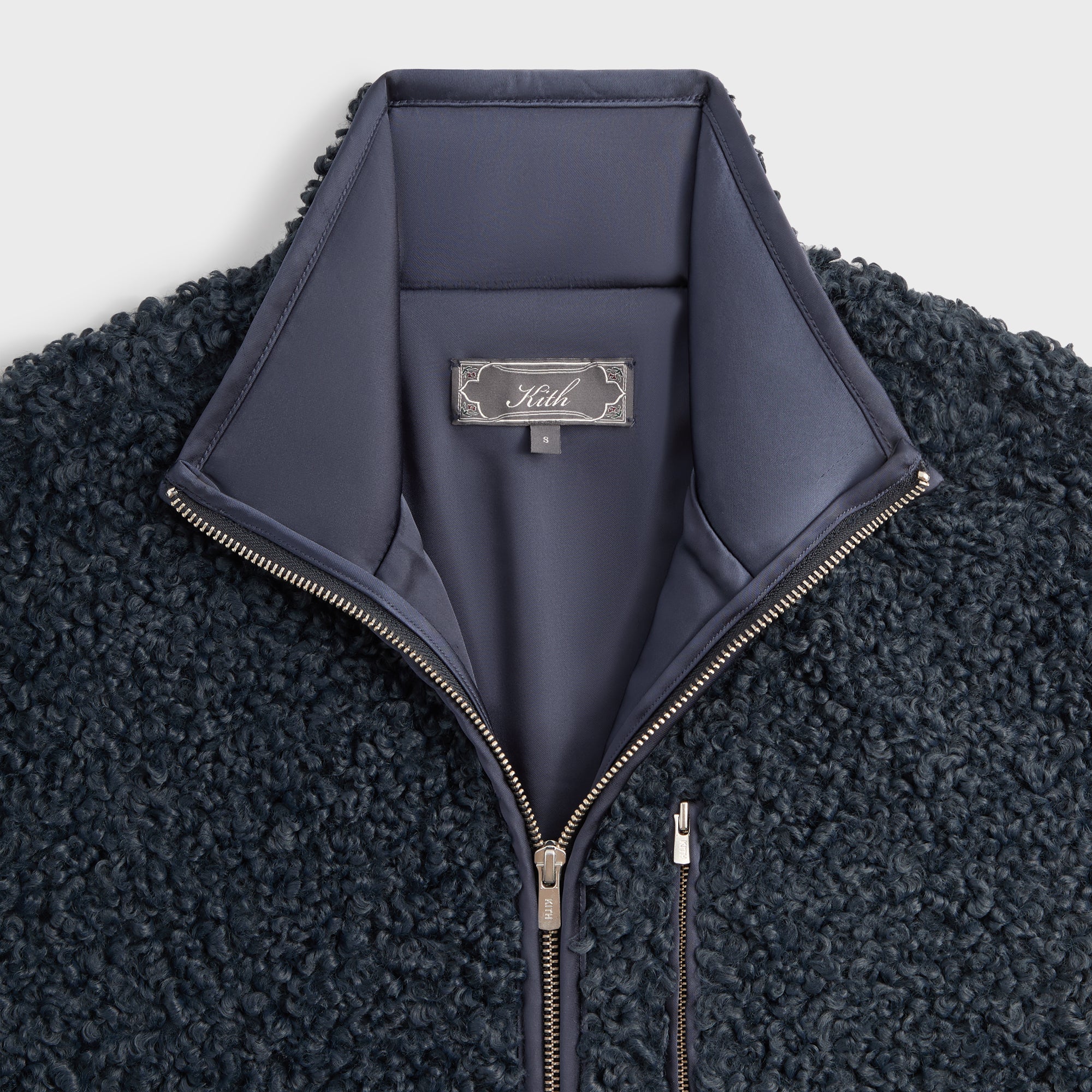 ●中古品●kith セットアップ　ブラック Kith Tropical Wool Marquis Zip Up Shirt - Black