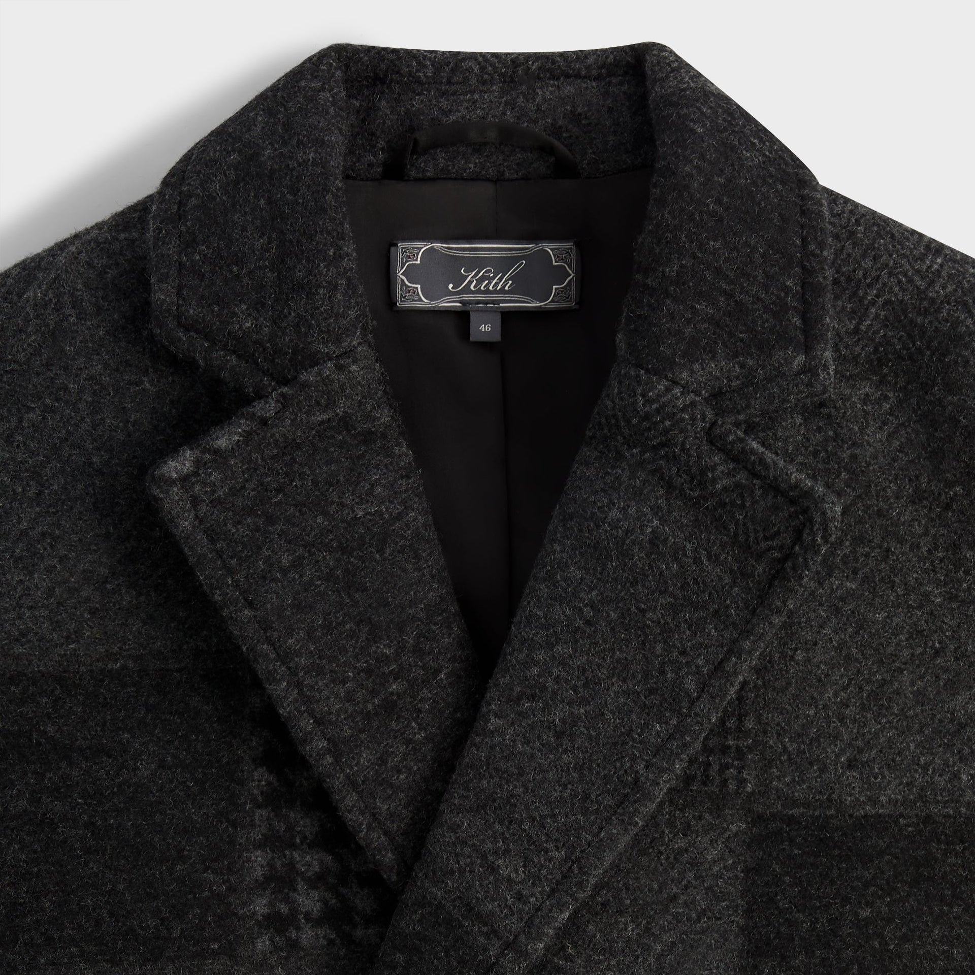 Kith Chenille Plaid Brixton Puffed Shirt Jacket - Black - PH