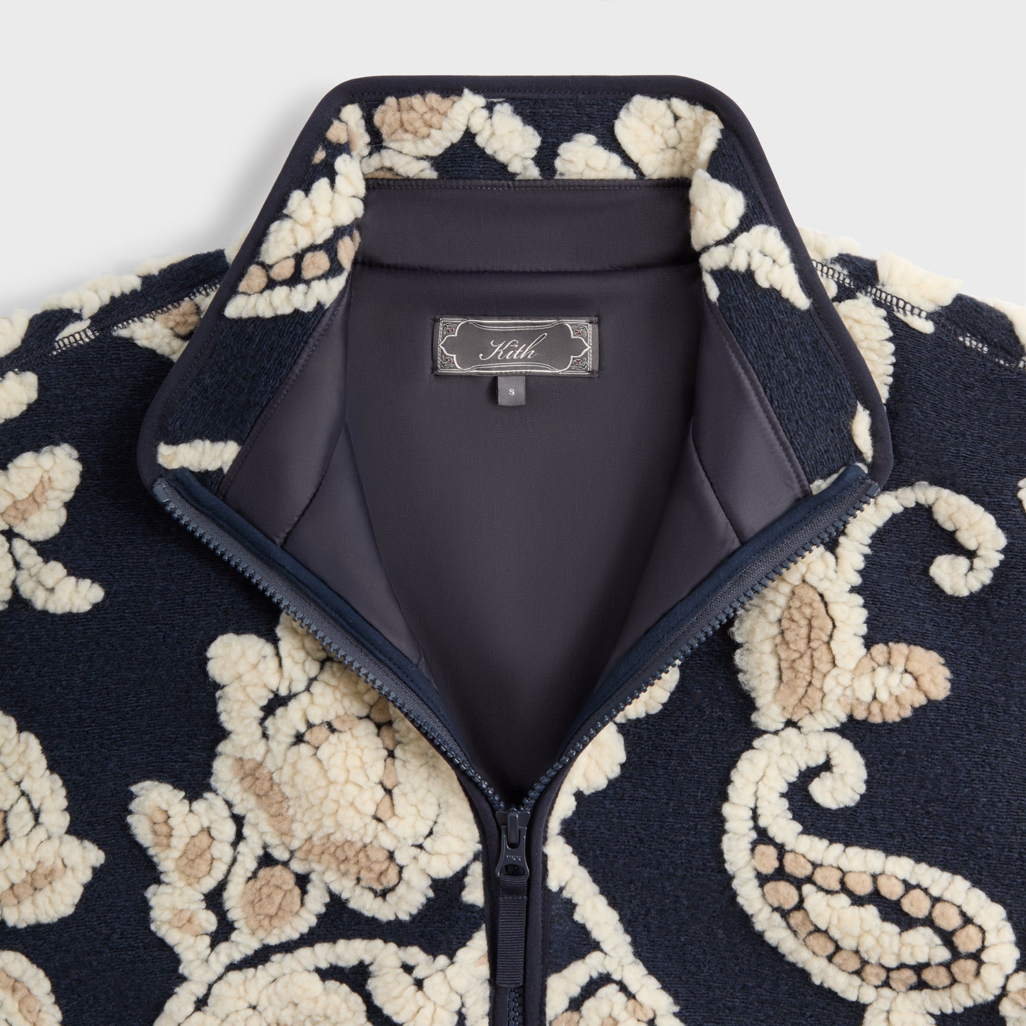 Kith Paisley Vine Sherpa Harper Jacket - Nocturnal