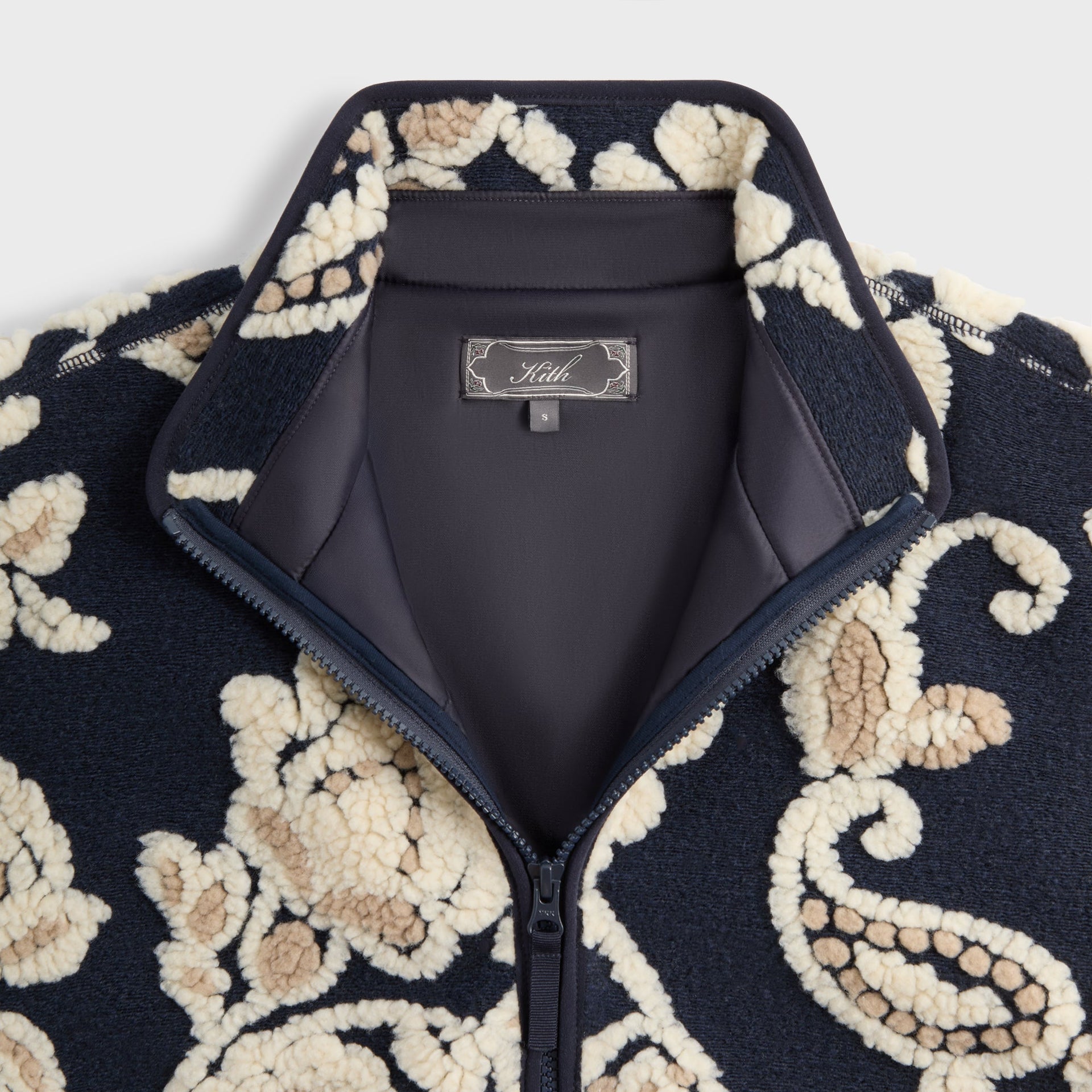 Kith Paisley Vine Sherpa Harper Jacket - Nocturnal - PH