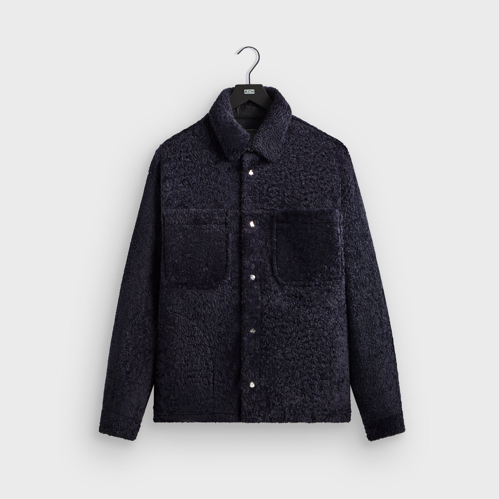 Kith Shearling Ace Shirt Jacket - Ink - PH