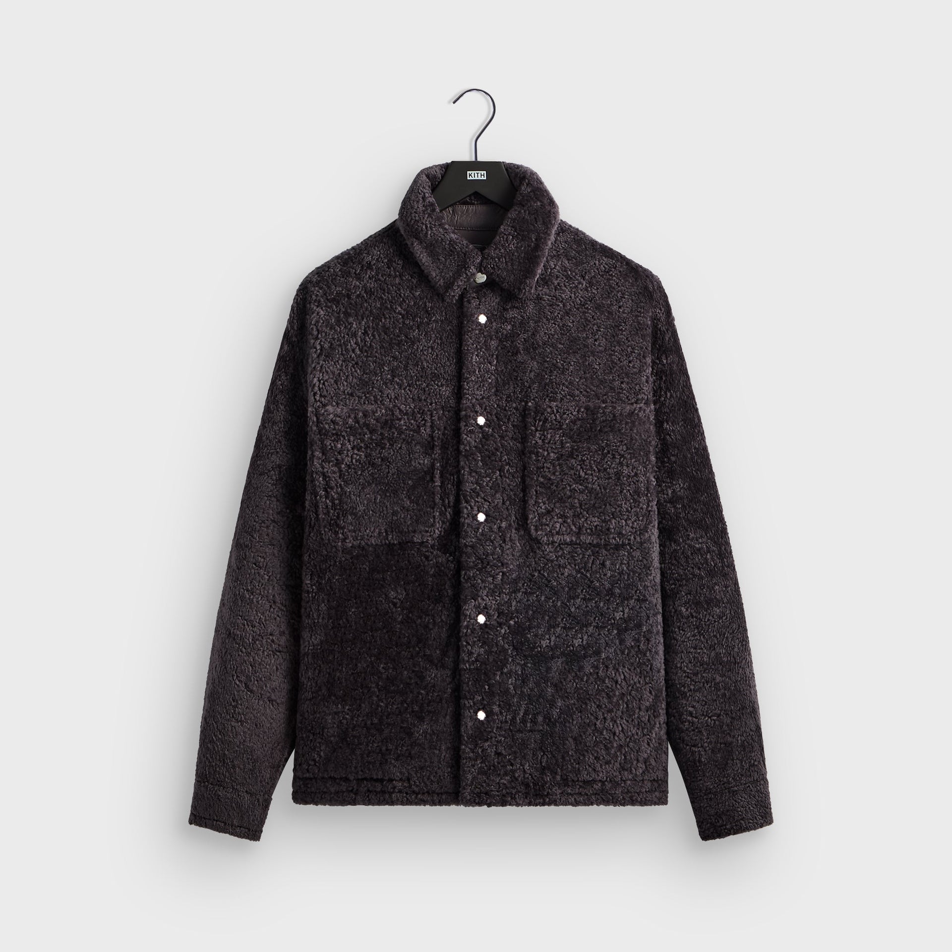 Kith Shearling Ace Shirt Jacket - Thunder - PH