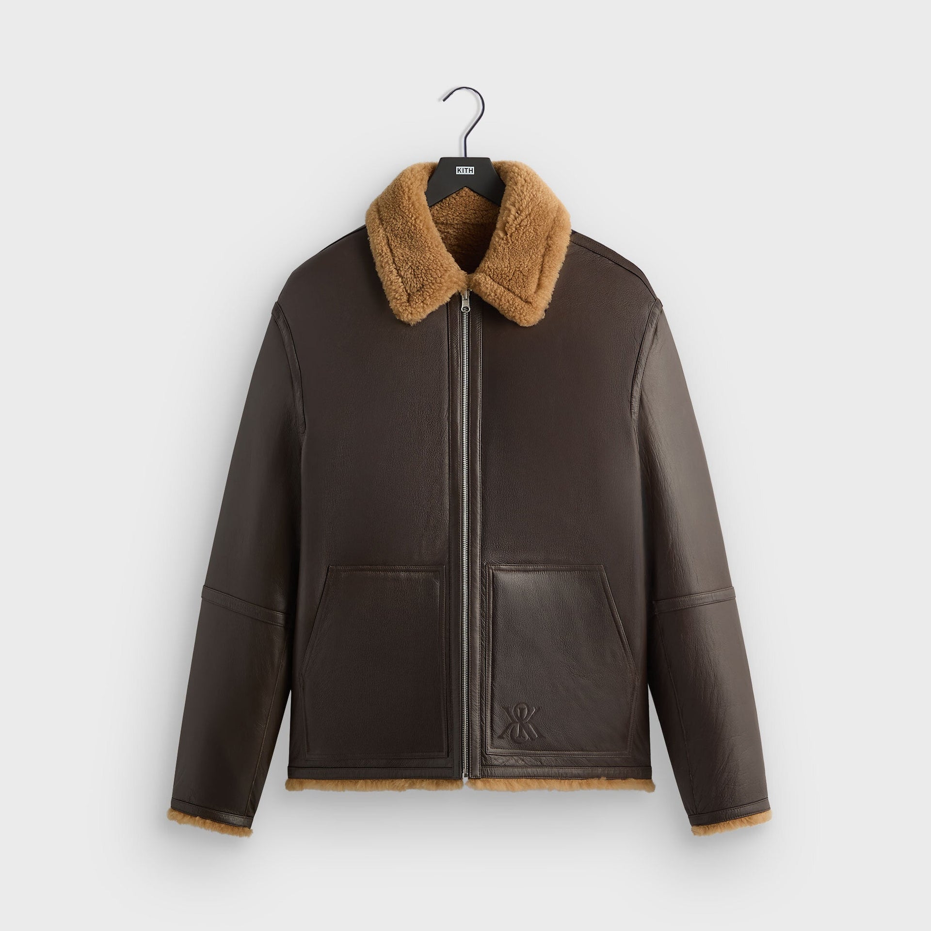 Kith Reversible Shearling Bomber - Kindling - PH
